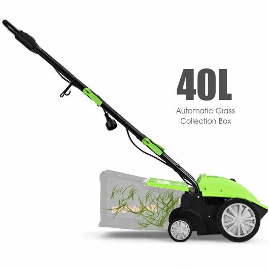 12Amp Corded Scarifier 13" Electric Lawn Dethatcher -Green