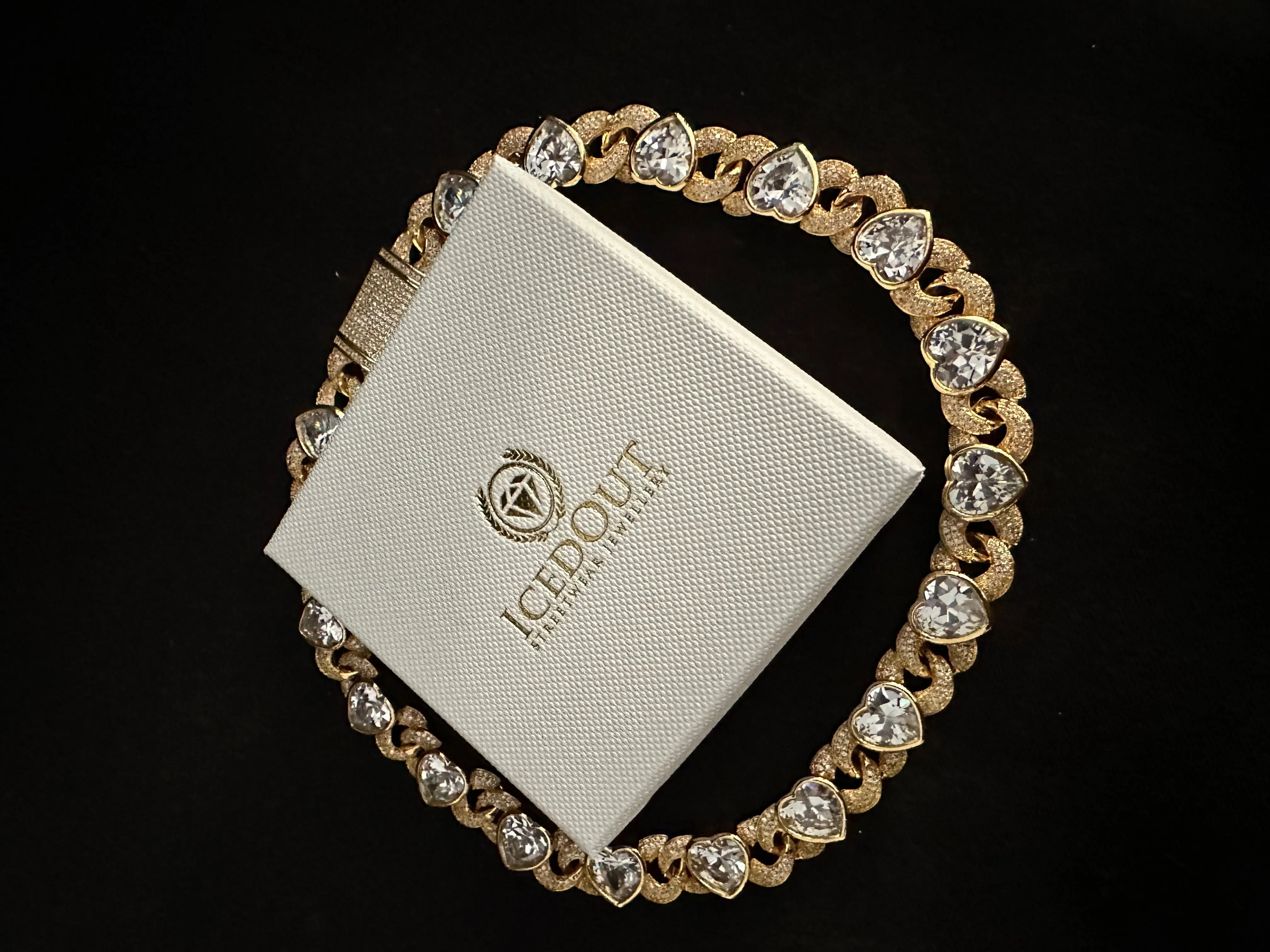 15mm Heart Choker - Gold