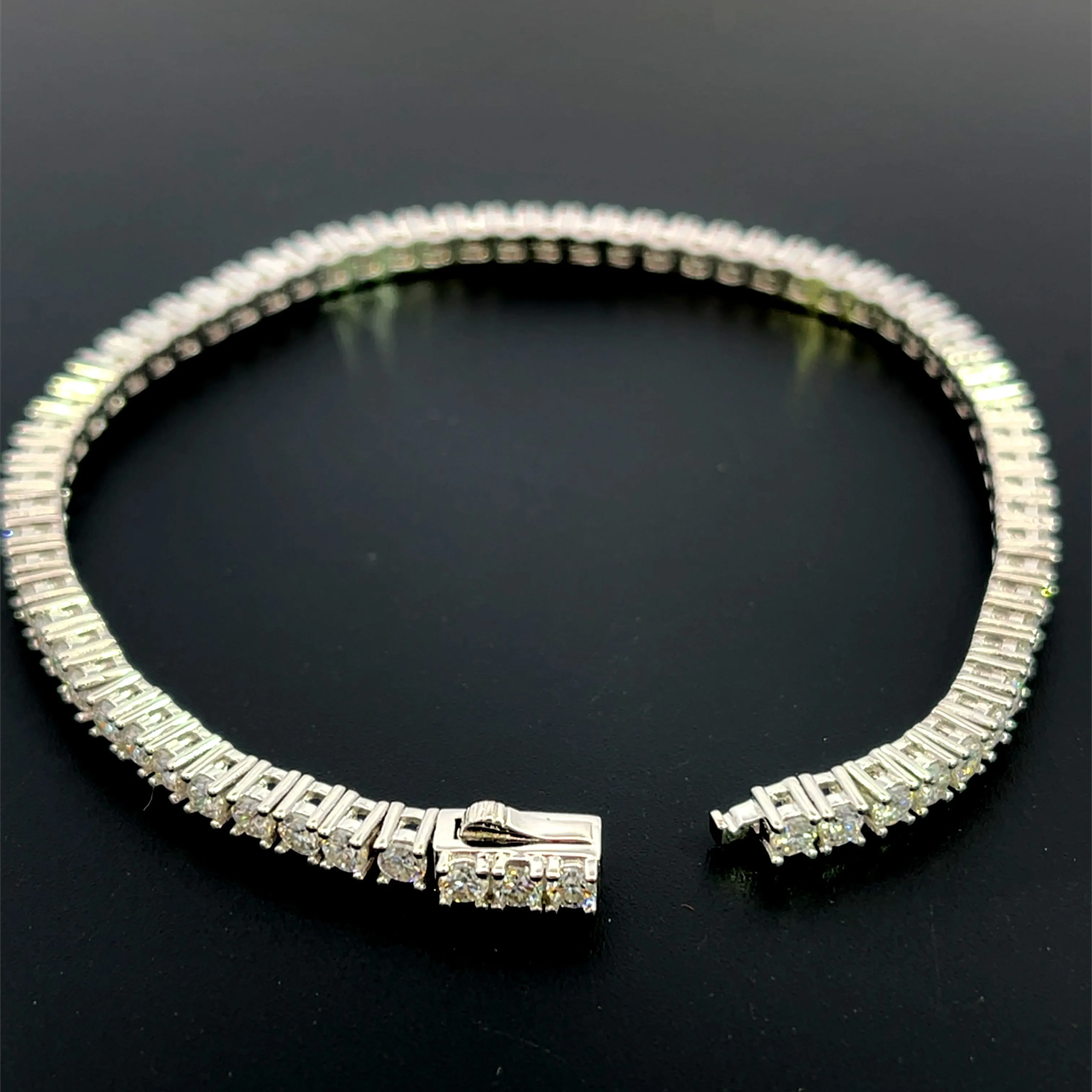 2.5mm Tennis Moissanite Silver Bracelet-NET/FINAL PRICE