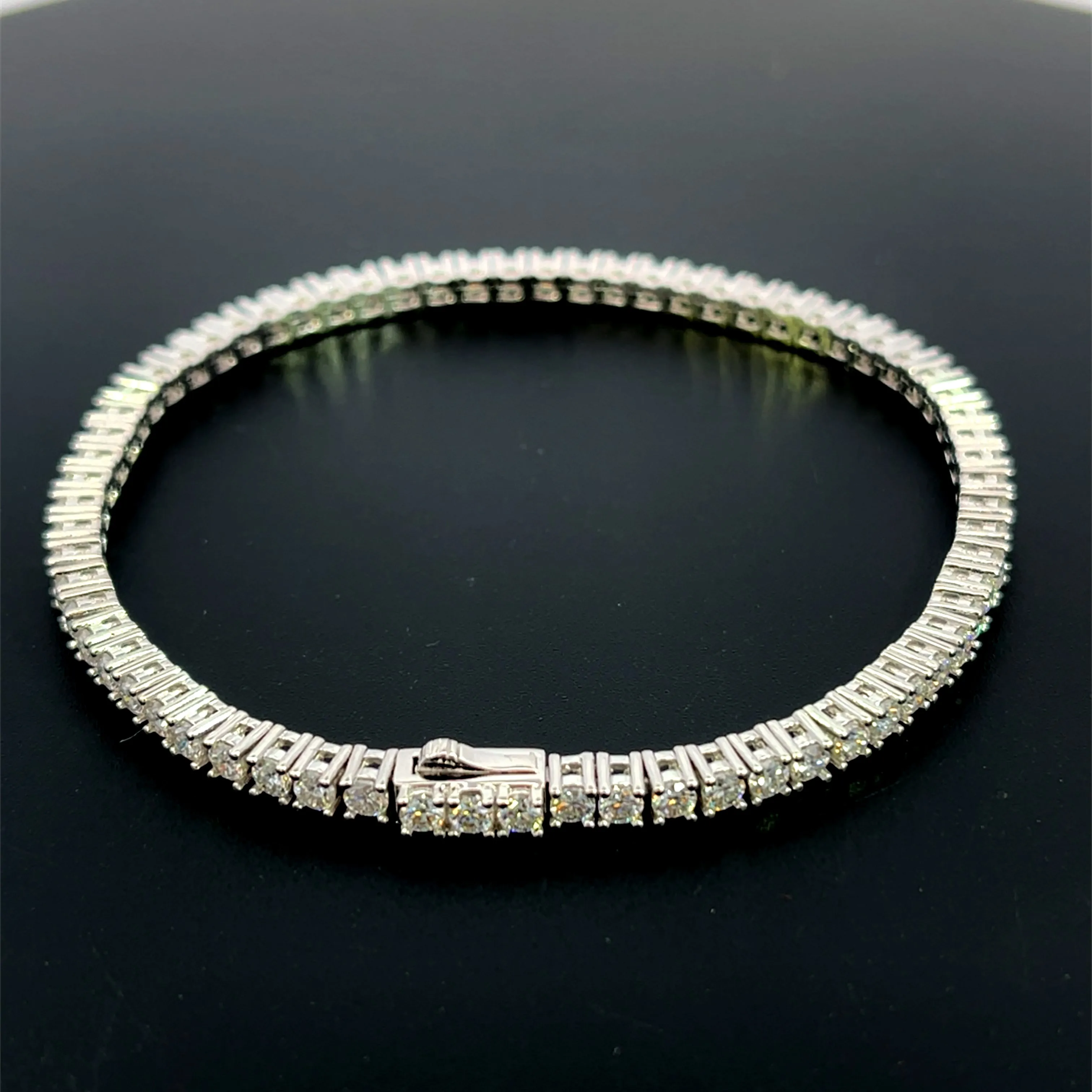 2.5mm Tennis Moissanite Silver Bracelet-NET/FINAL PRICE