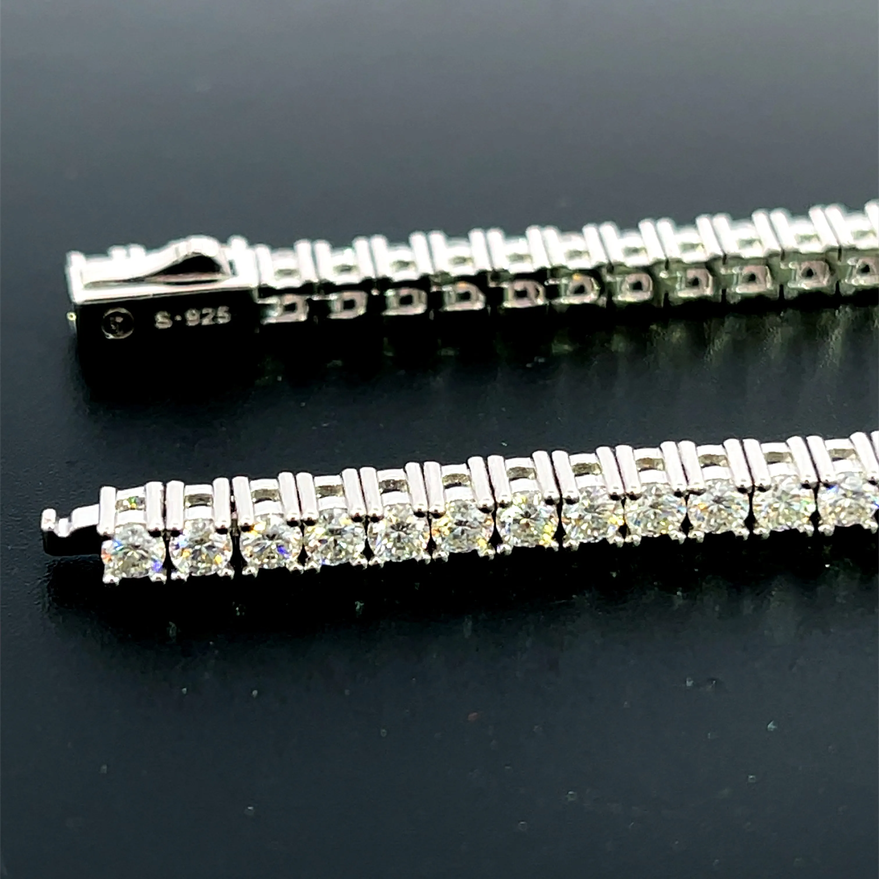 2.5mm Tennis Moissanite Silver Bracelet-NET/FINAL PRICE