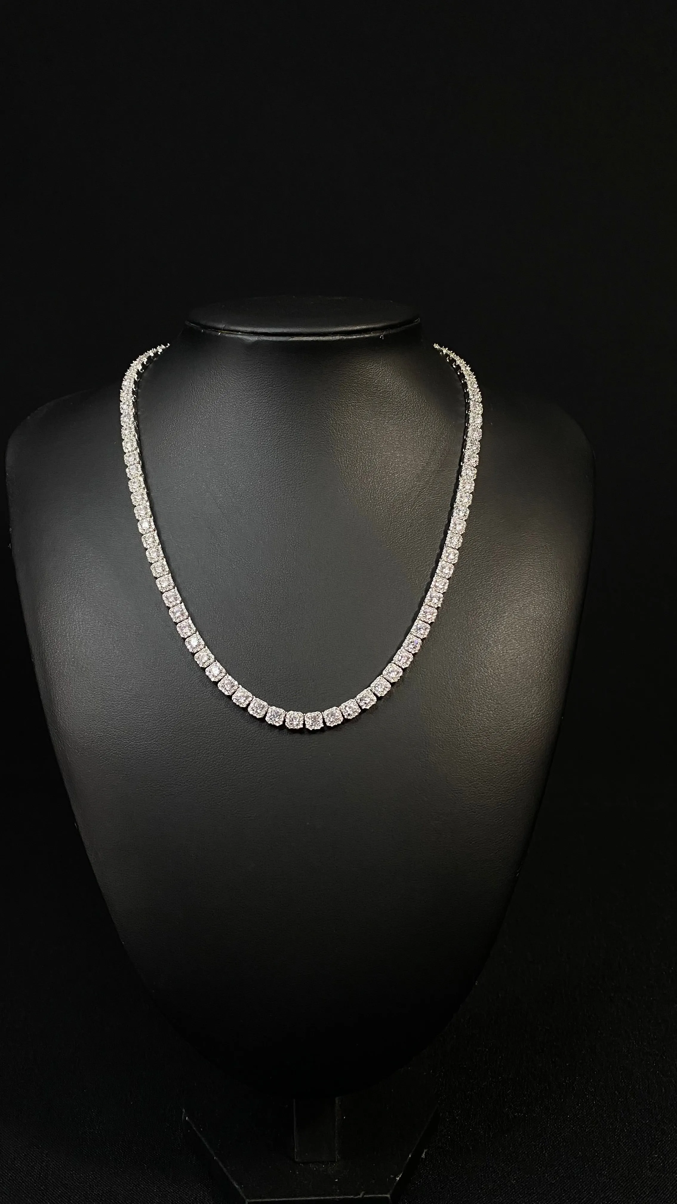 5MM Tennis Chain White Gold