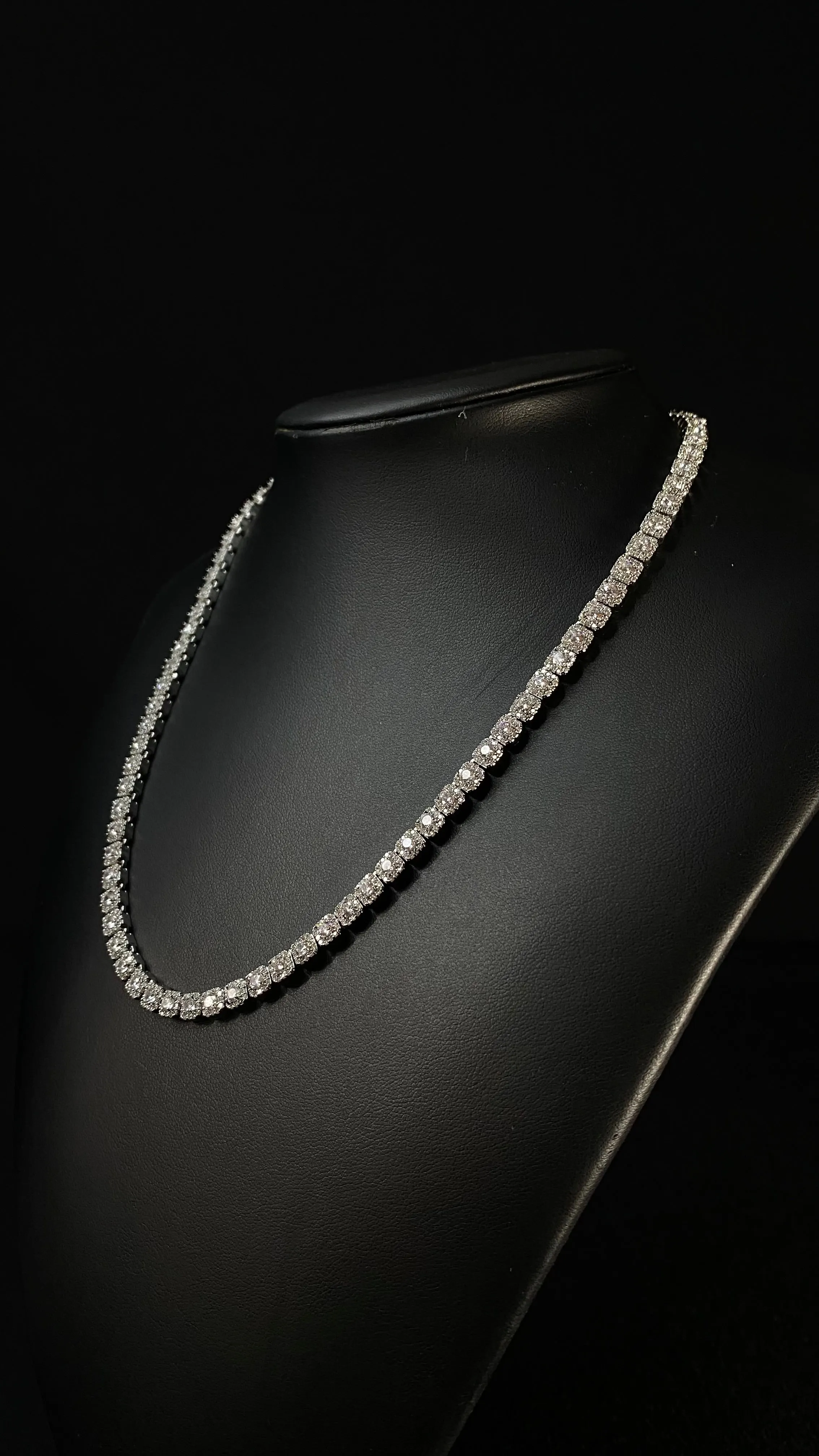 5MM Tennis Chain White Gold