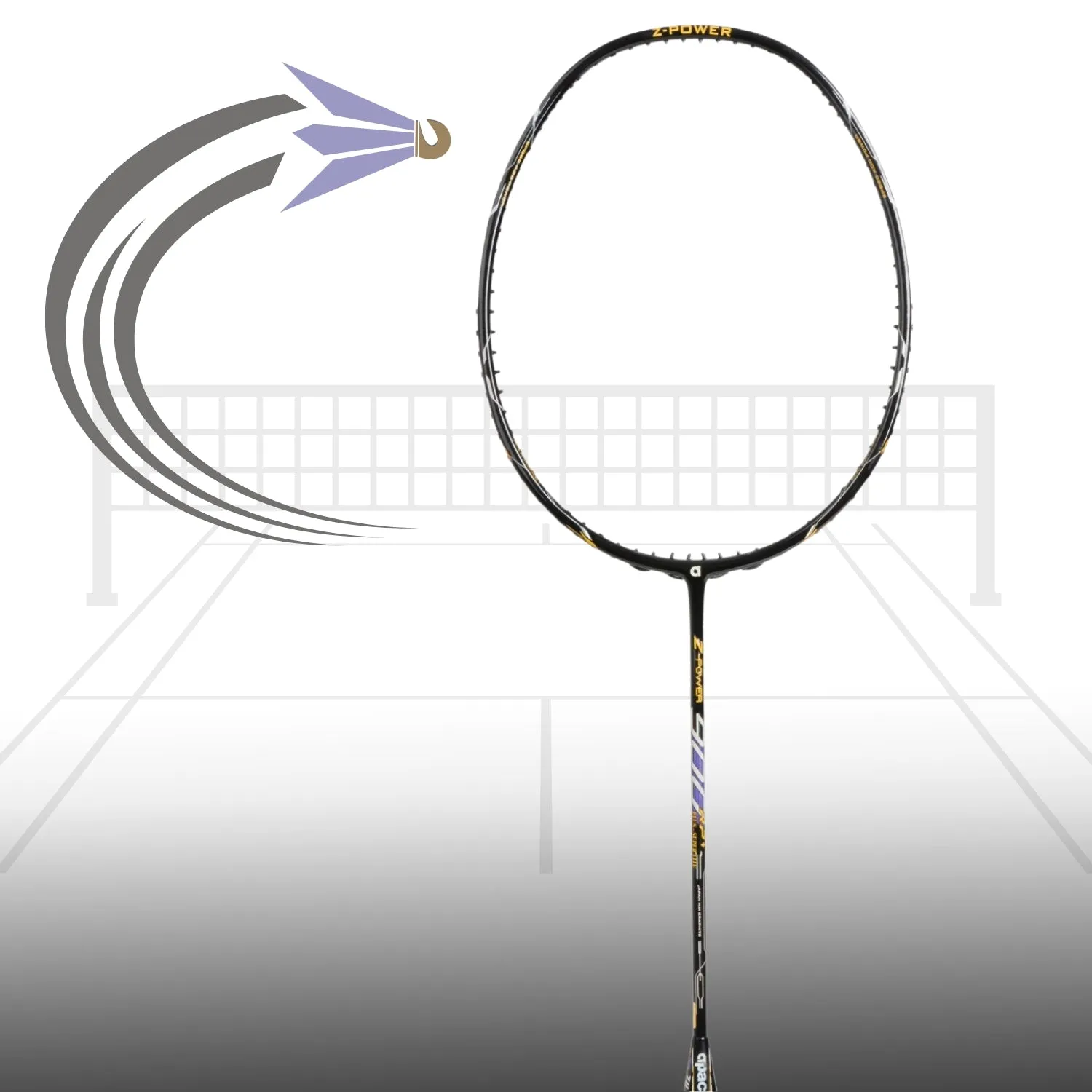 Apacs Z Power 900 RP   Super Lite Badminton Racquet without Cover (7U)