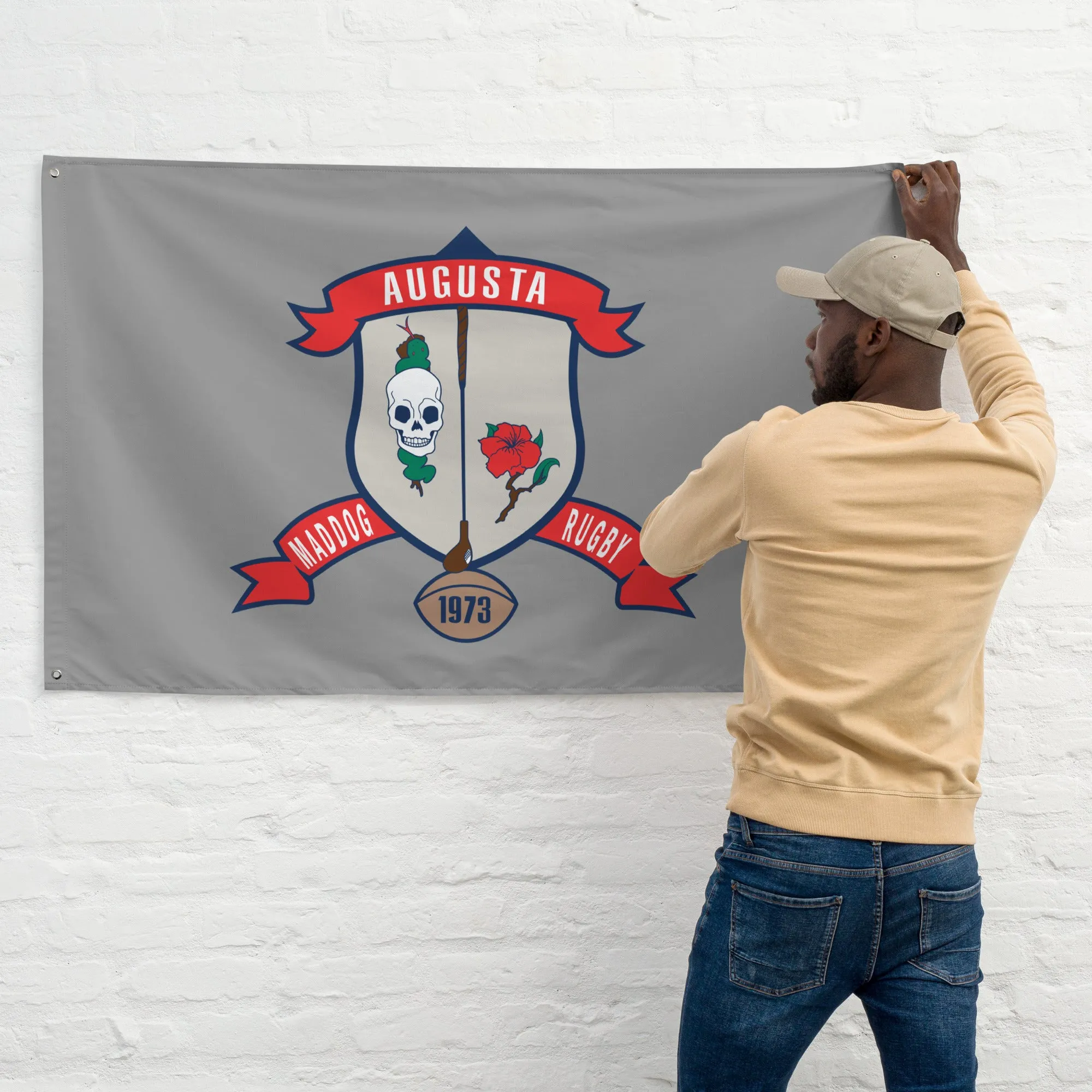 Augusta Maddog Rugby Wall Flag