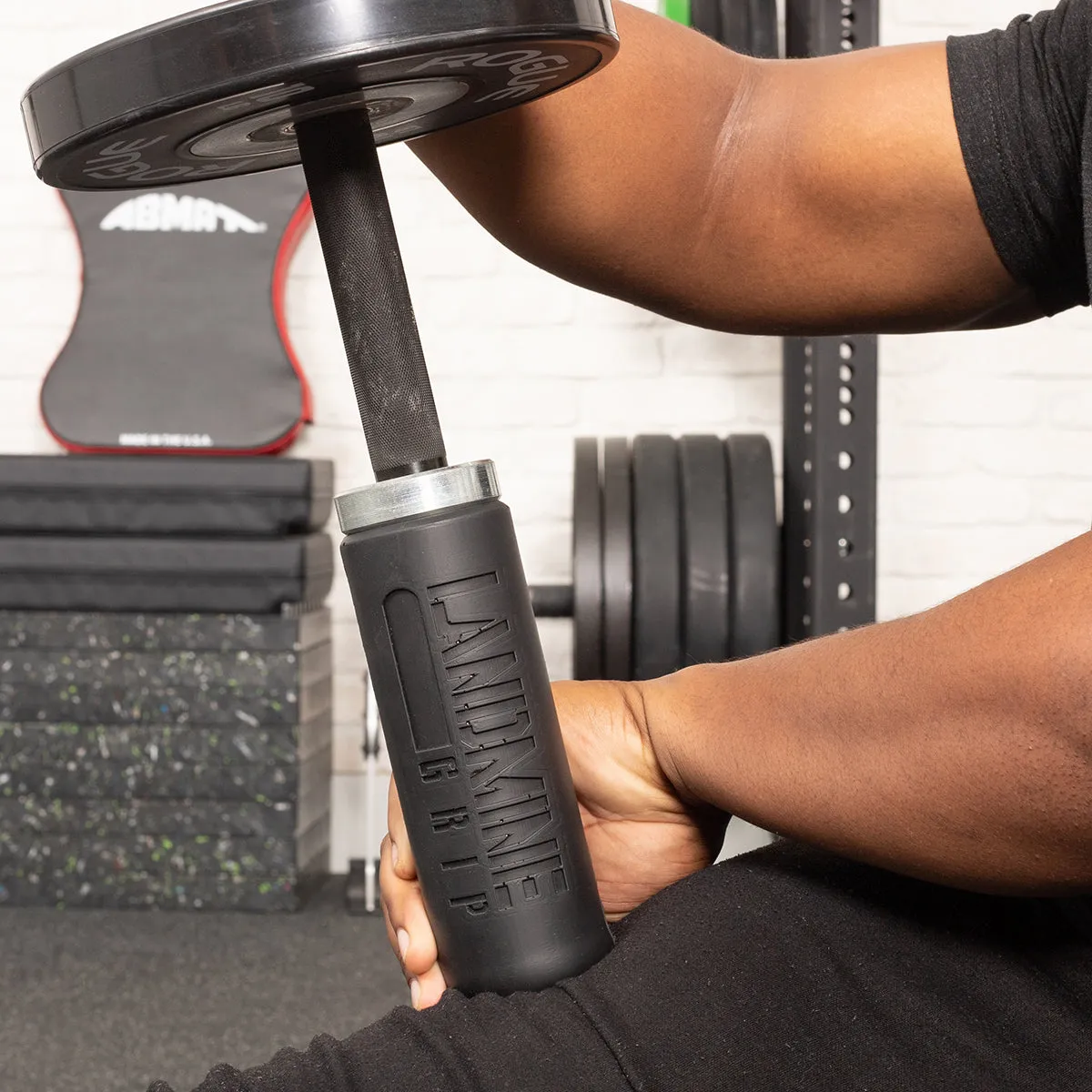 Barbell Bomb   Landmine Grip