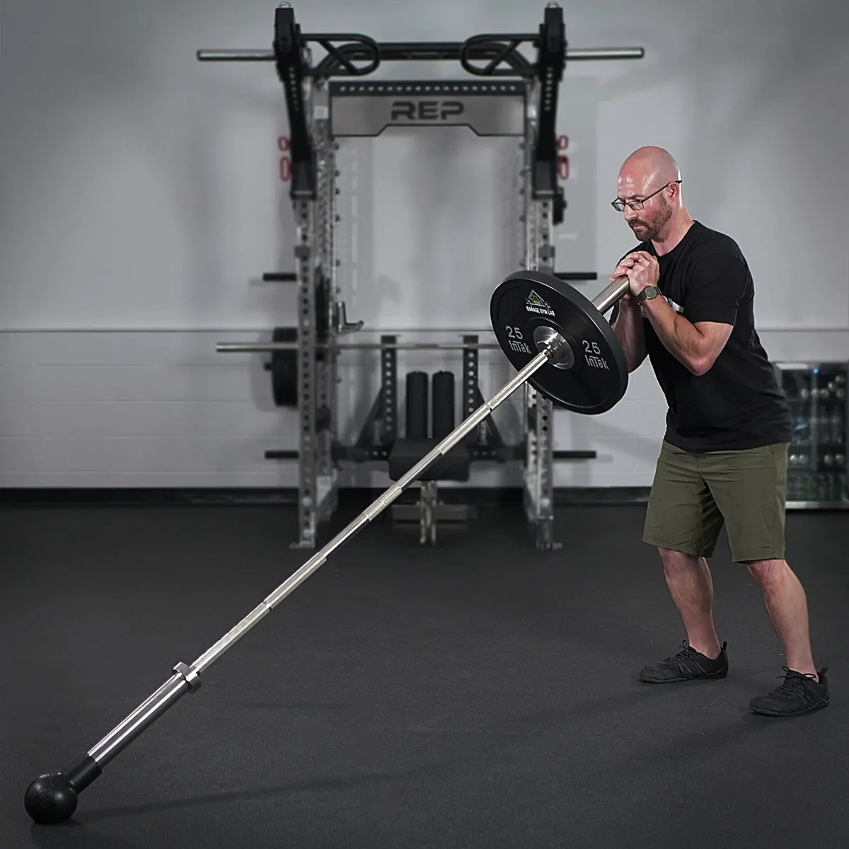 Barbell Bomb   Landmine Grip