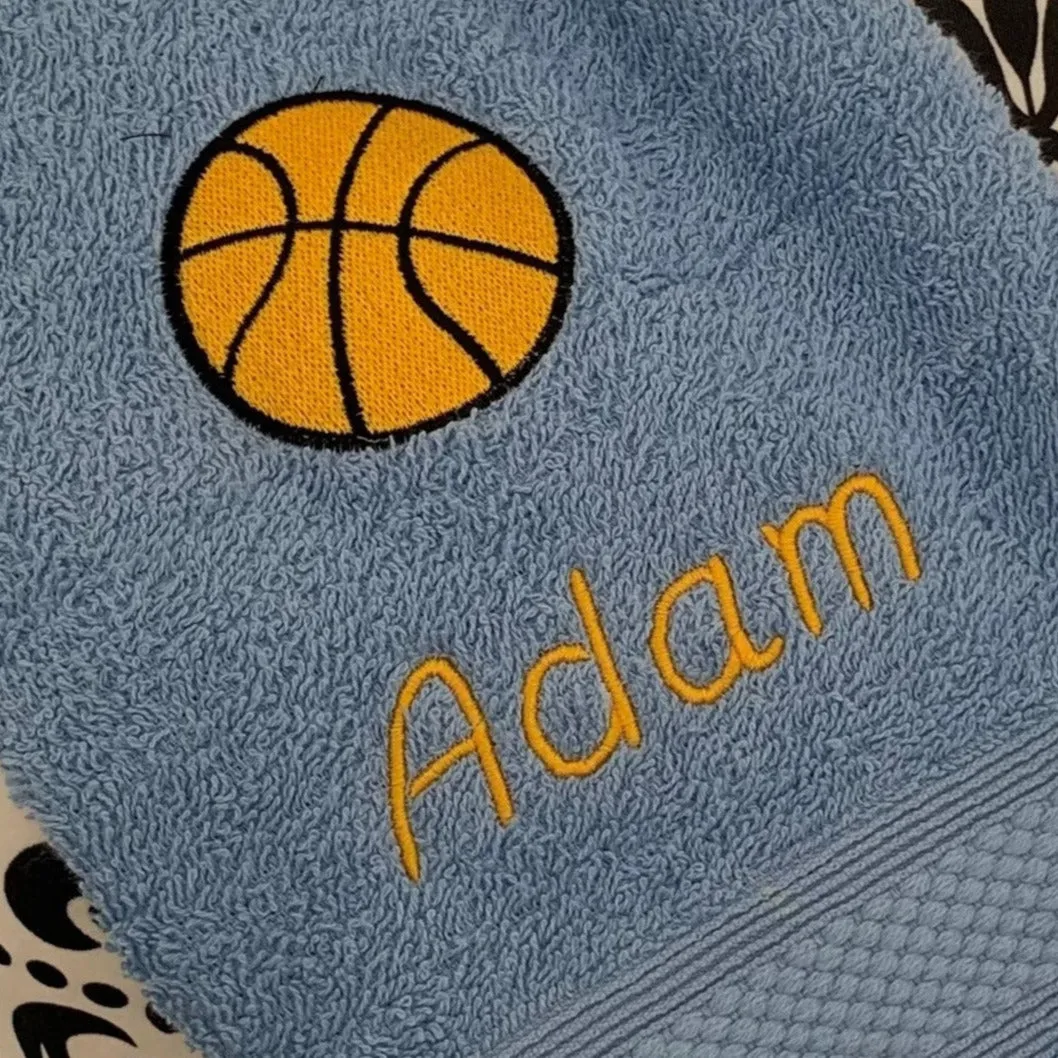 Basketball Ball Gym Towel - Personalised