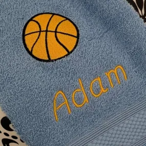 Basketball Ball Gym Towel - Personalised