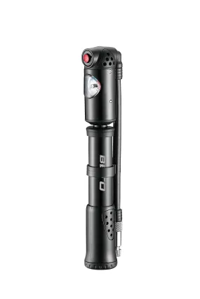 BETO 2-Stage Alloy 2-in-1 Mini and Shock Pump With Gauge MP-036NBK Bike Accessories
