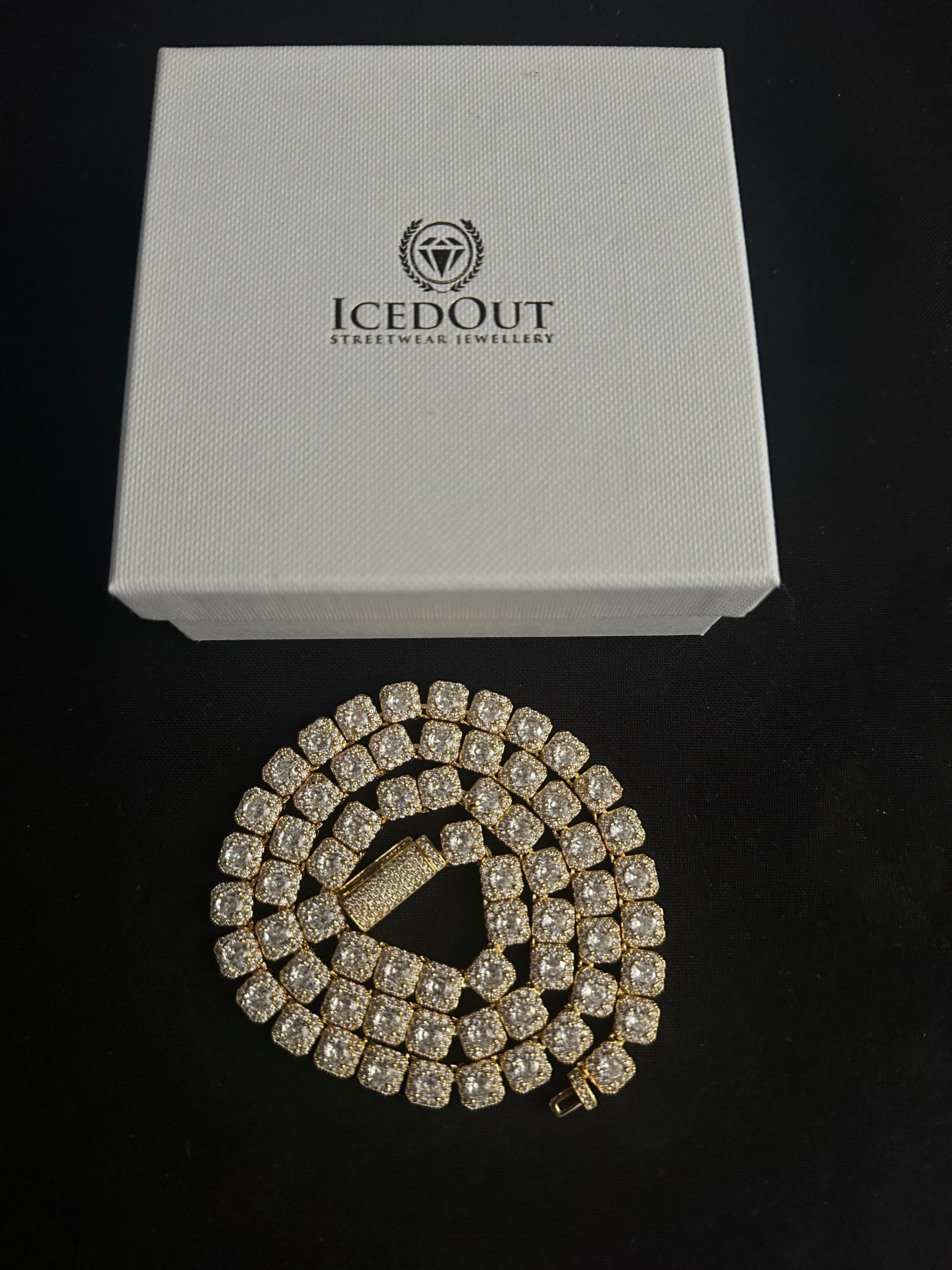 Cluster Tennis Chain - Gold