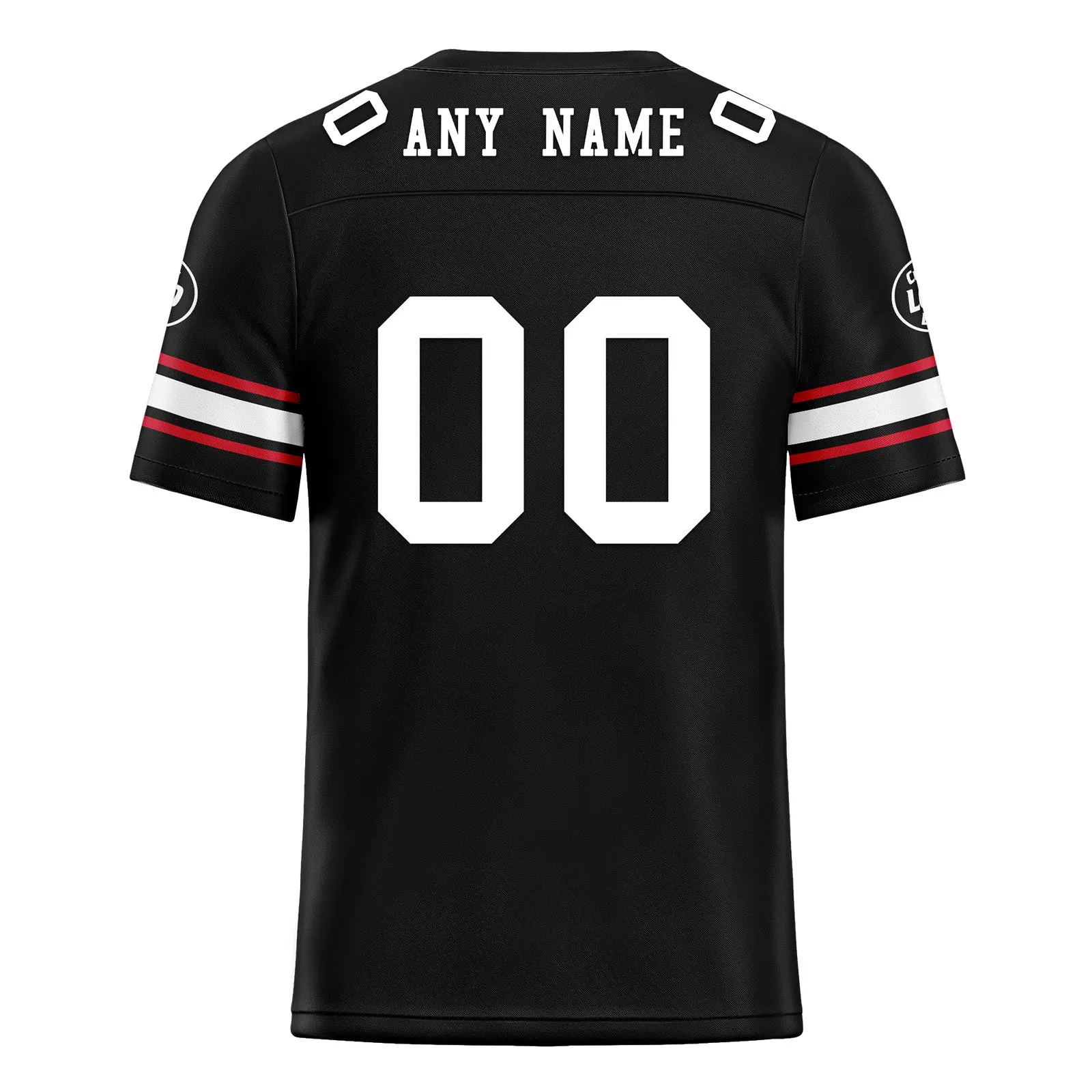 Custom Black Atlanta Personalized Authentic Football Jersey FBJ02-D020256-2