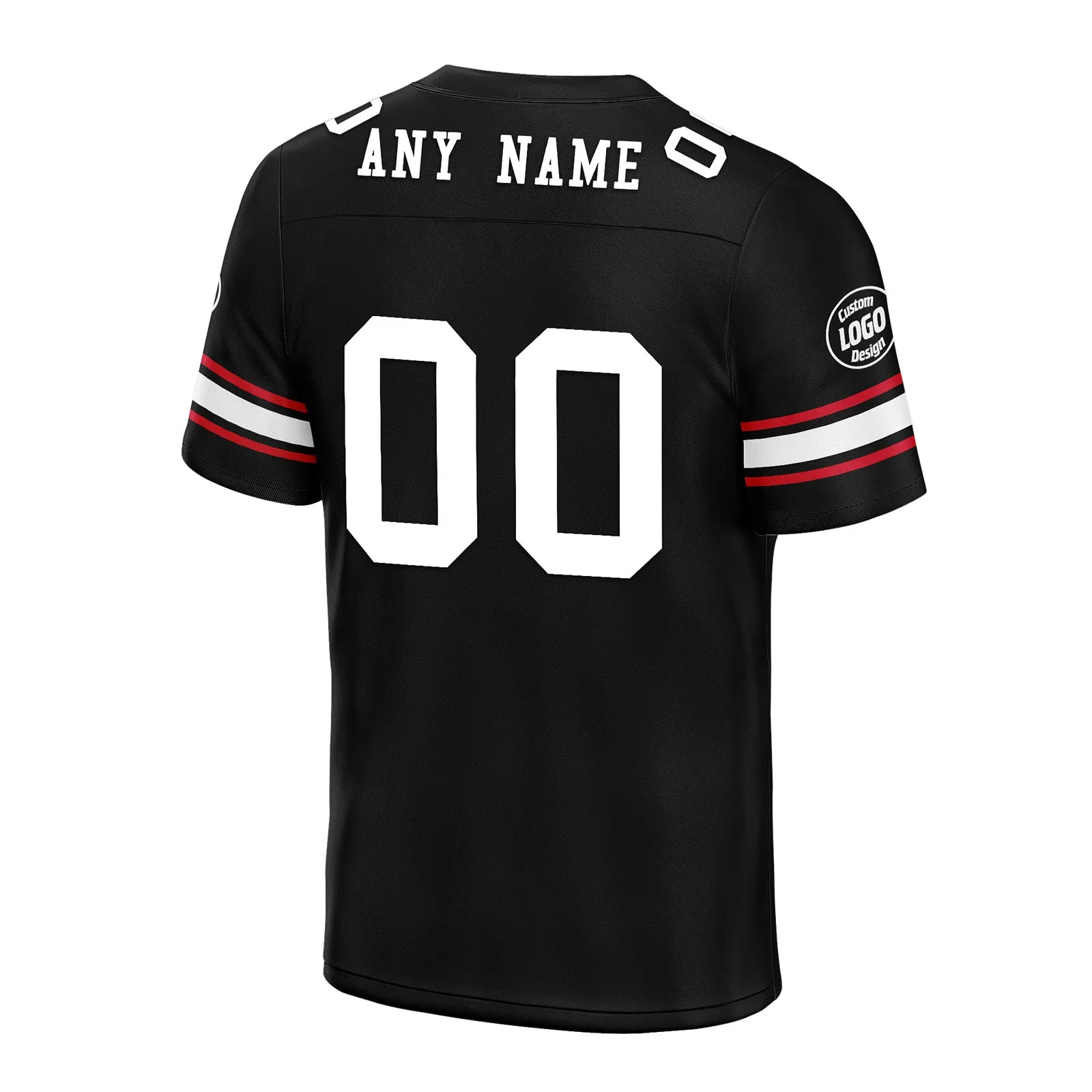 Custom Black Atlanta Personalized Authentic Football Jersey FBJ02-D020256-2