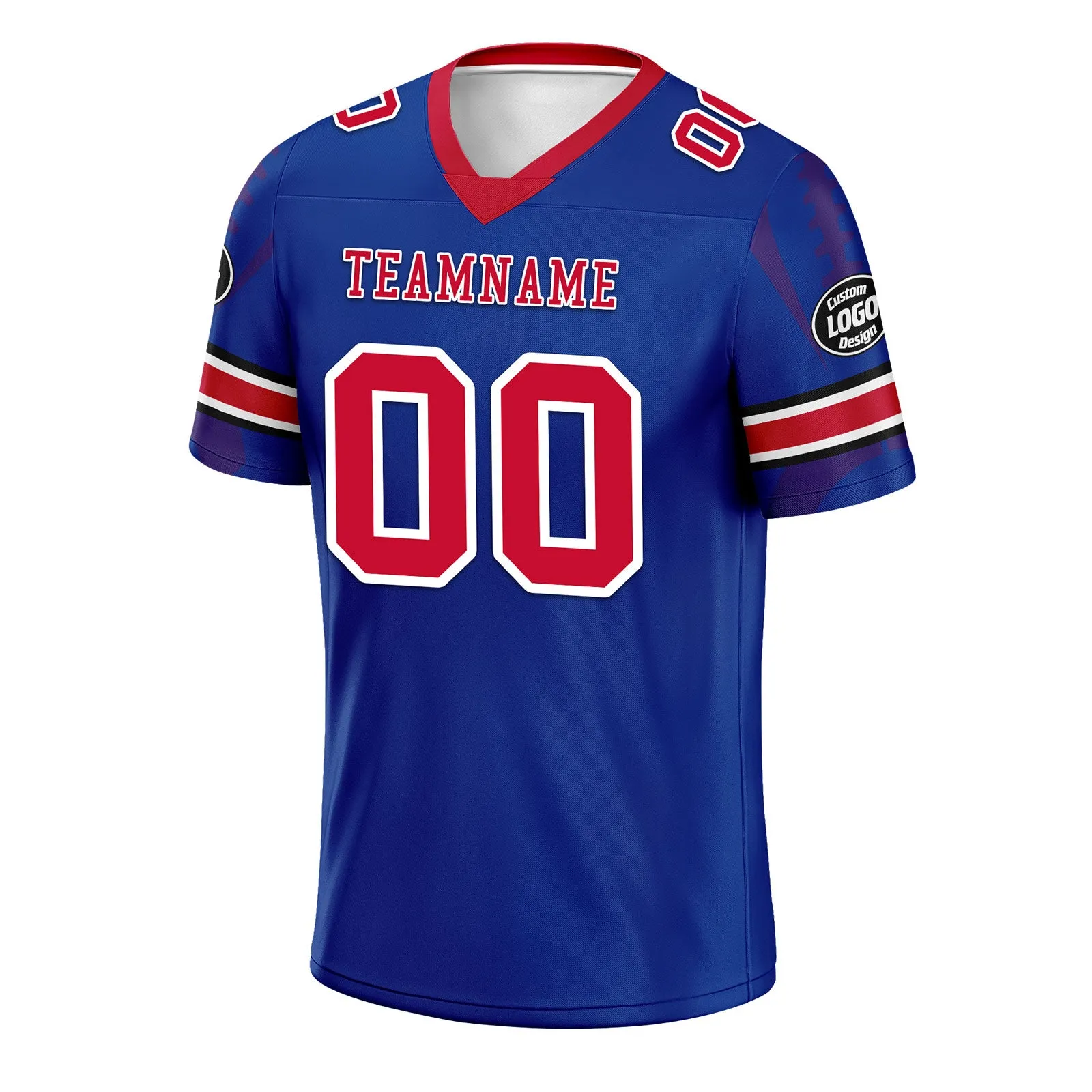Custom Blue Buffalo Personalized Authentic Football Jersey FBJ02-D025033-5