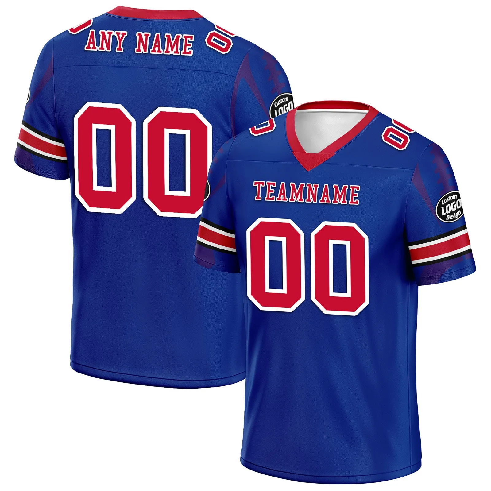 Custom Blue Buffalo Personalized Authentic Football Jersey FBJ02-D025033-5