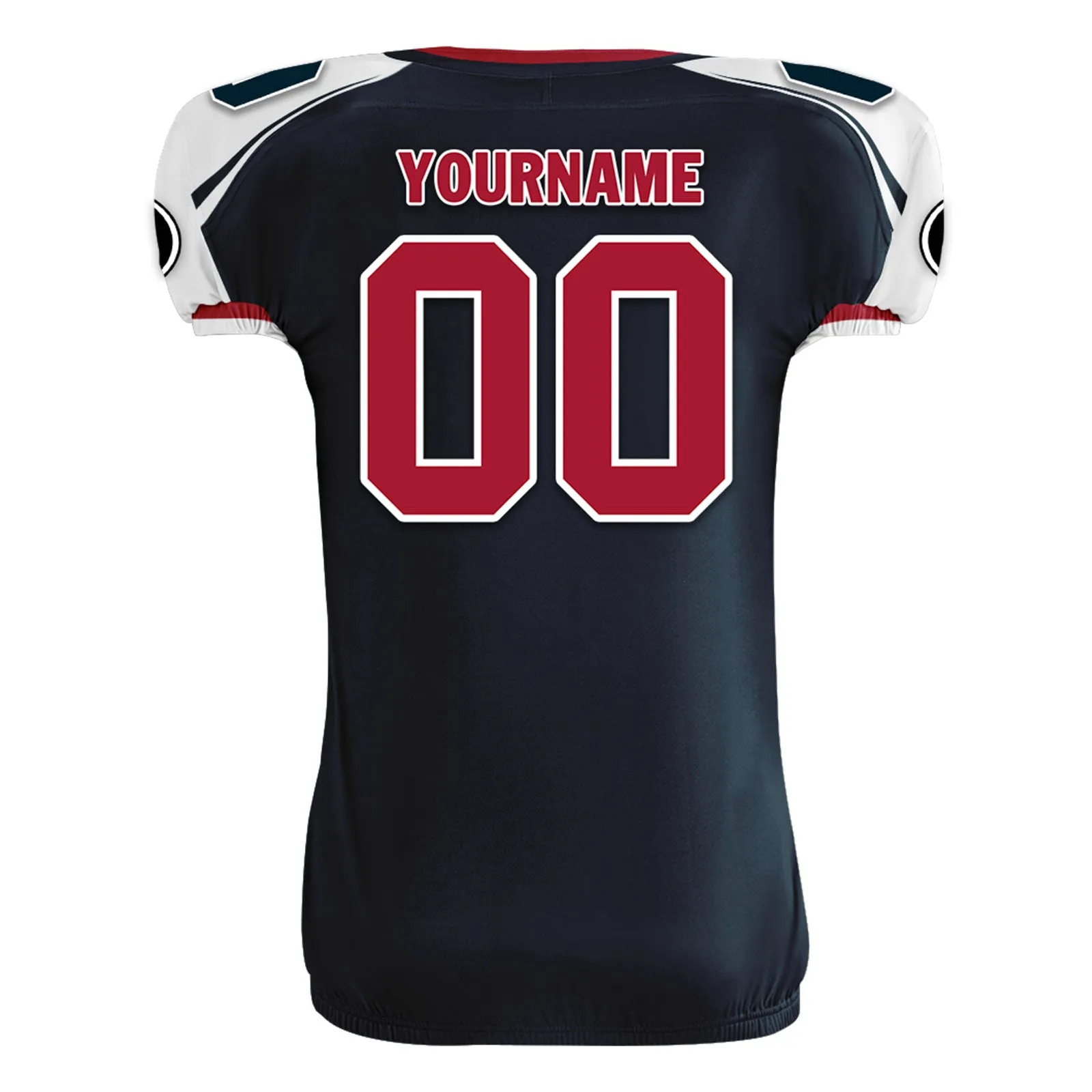 Custom Blue White Texas High-Performance American Football Jersey FBJ06-D023001-12