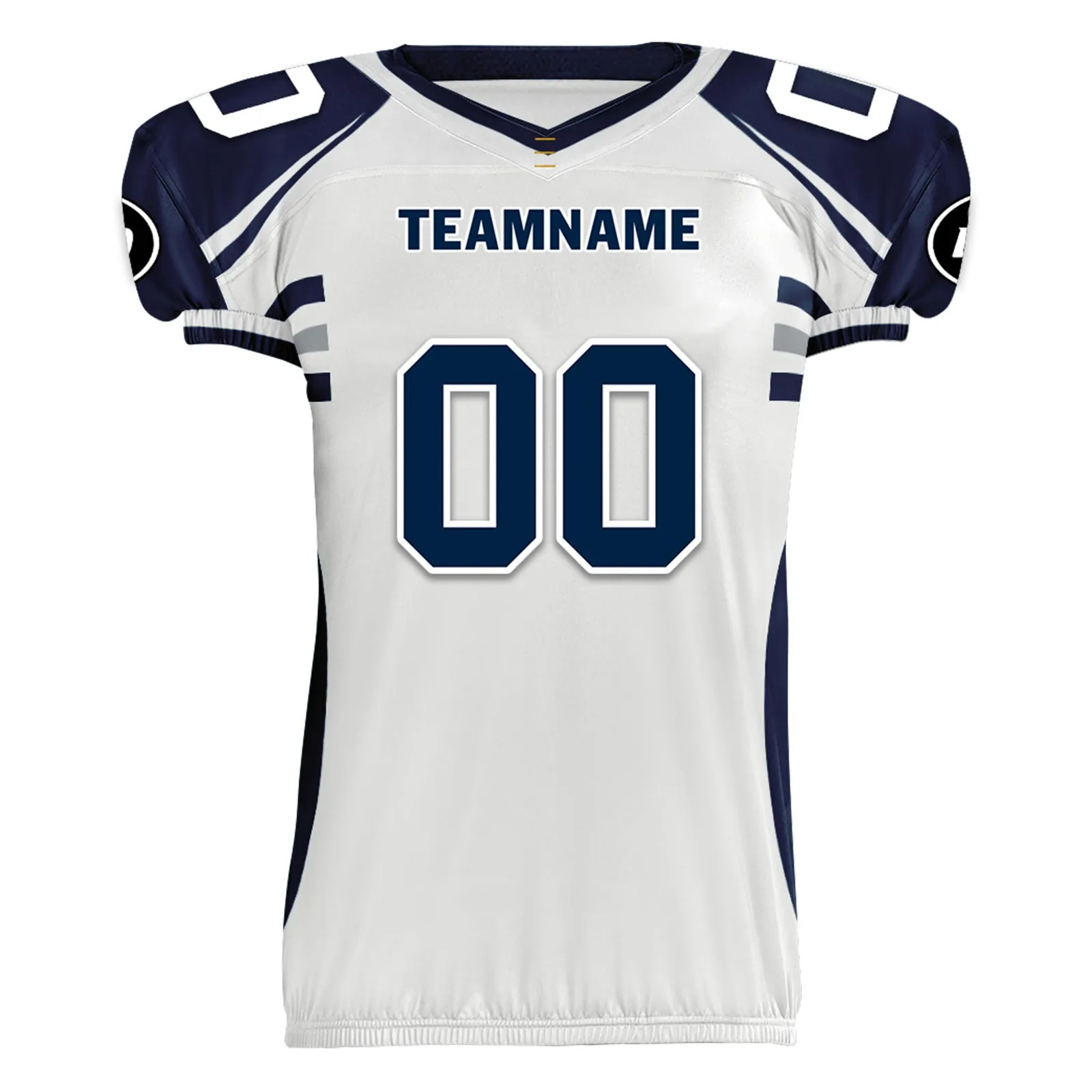 Custom Blue White Washington High-Performance American Football Jersey FBJ06-D023001-27