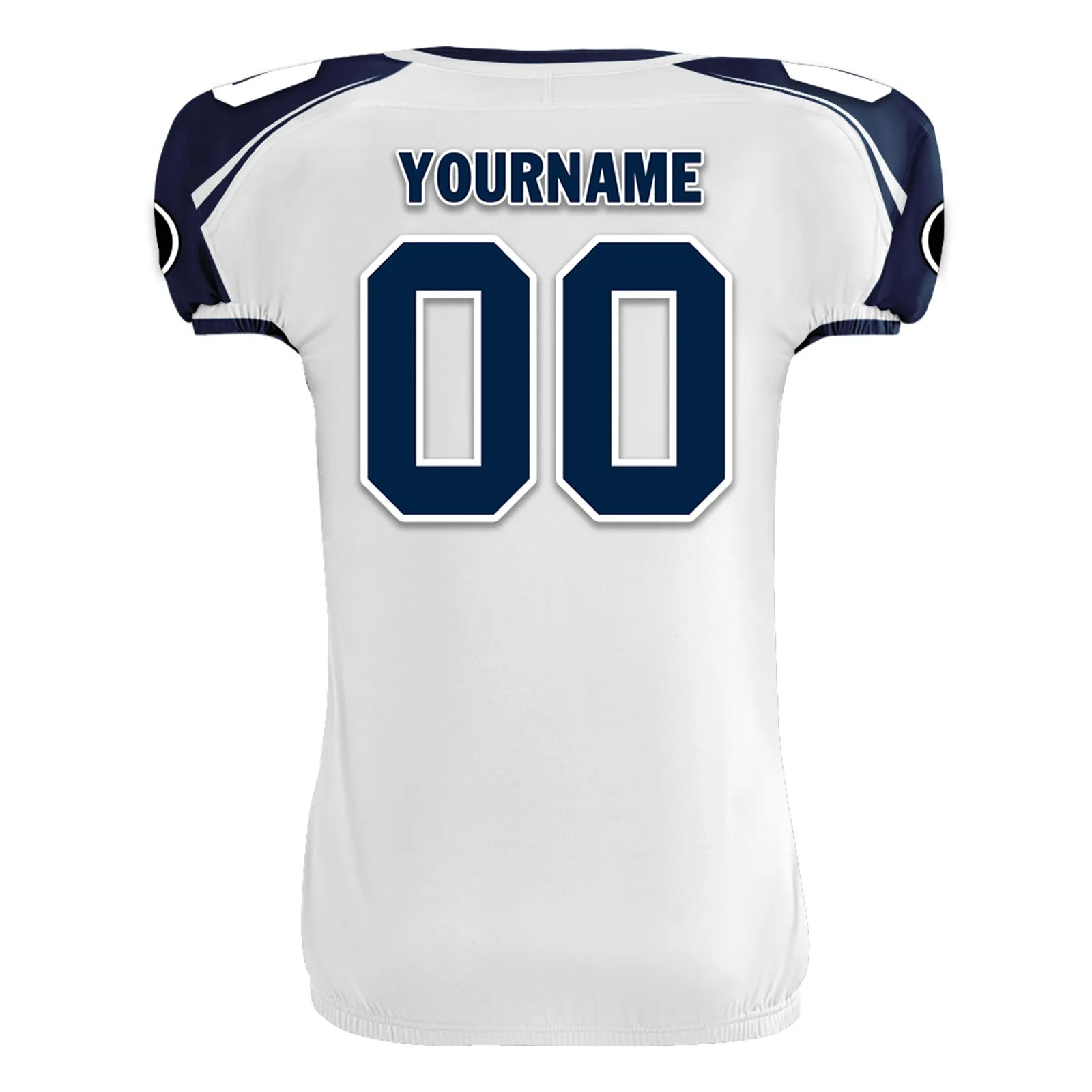 Custom Blue White Washington High-Performance American Football Jersey FBJ06-D023001-27