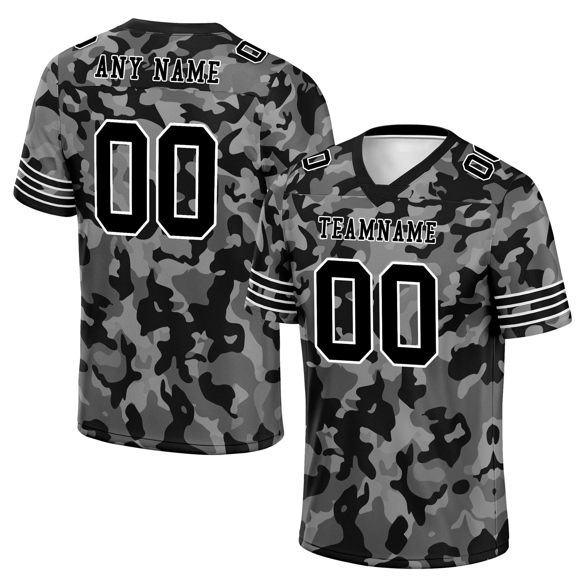Custom Camo Personalized Authentic Football Jersey FBJ02-D06119