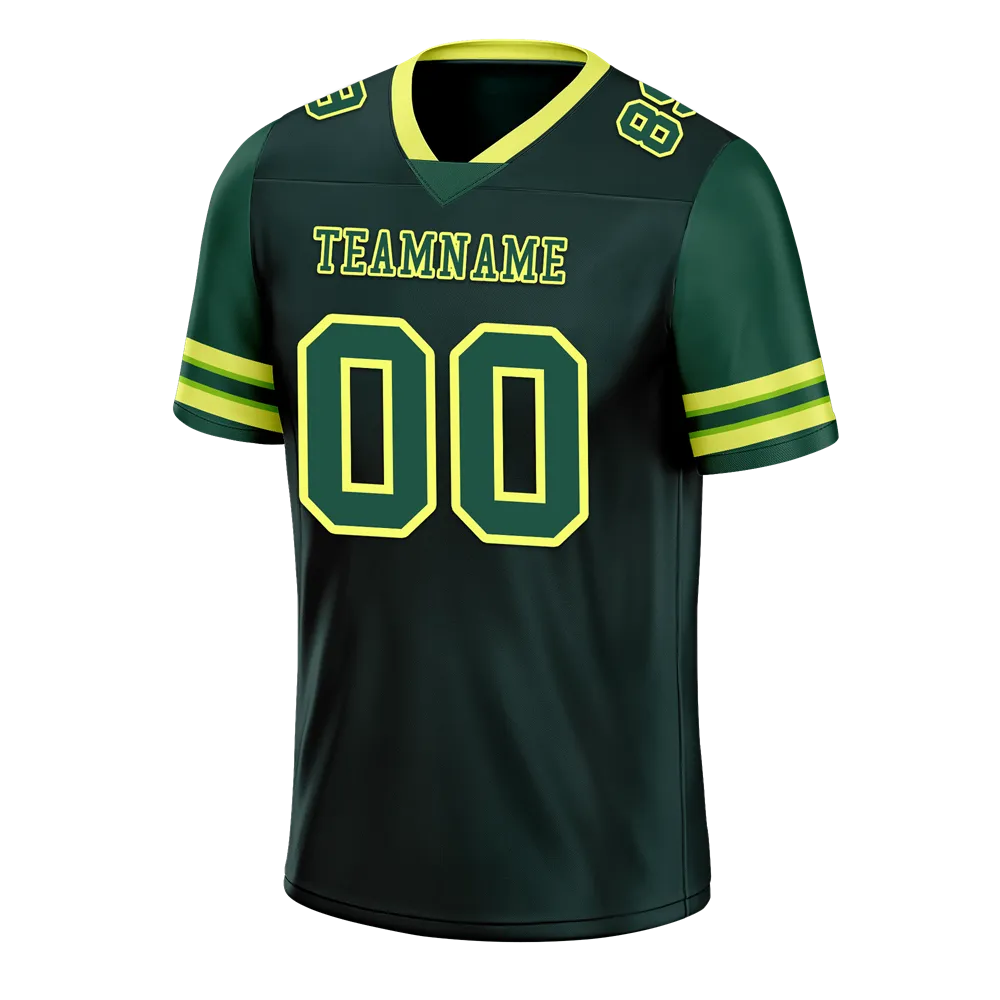 Custom Green Skull Fashion Green Personalized Authentic Football Jersey FBJ02-bc0fbb9