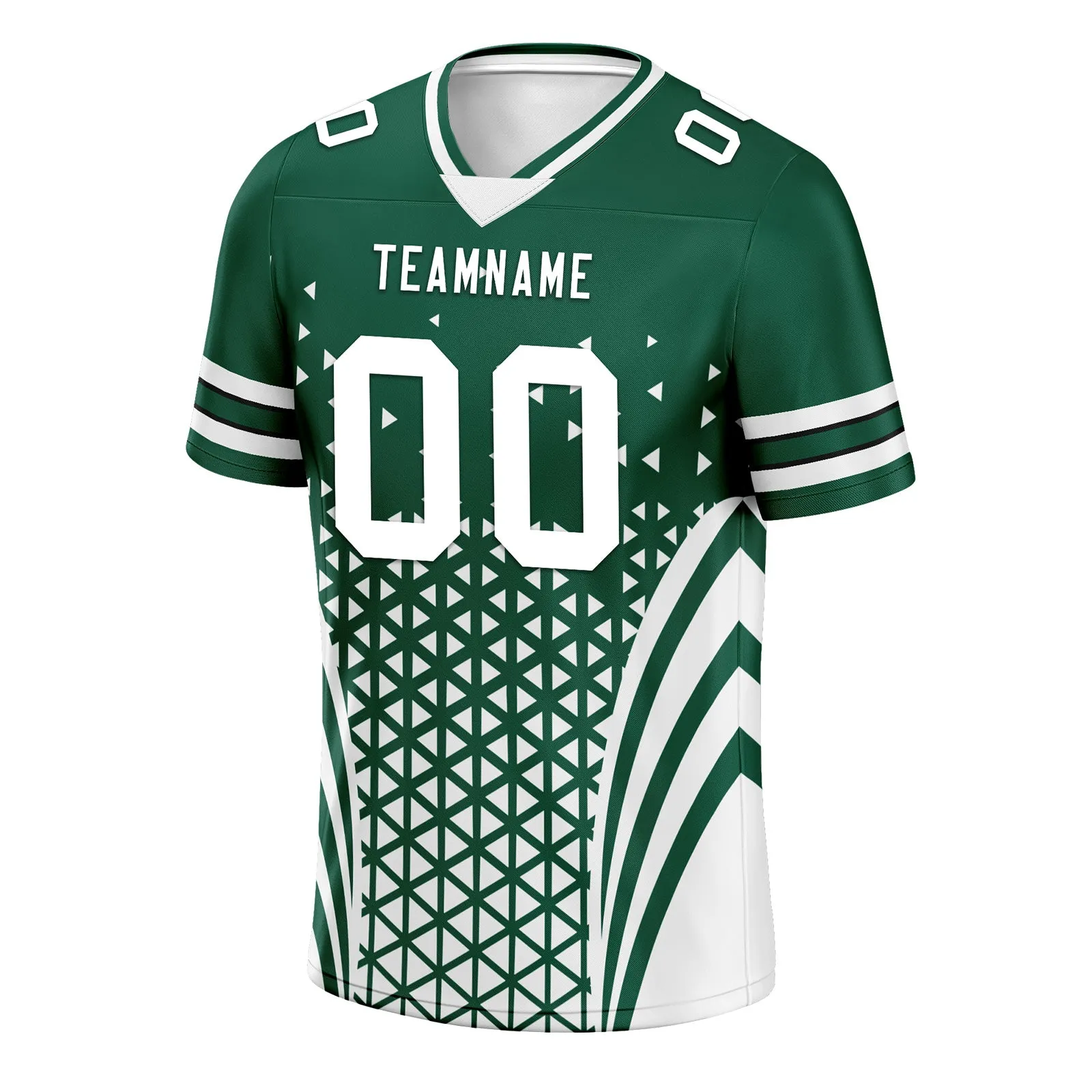 Custom Green White New York Personalized Authentic Football Jersey FBJ02-D023033-28