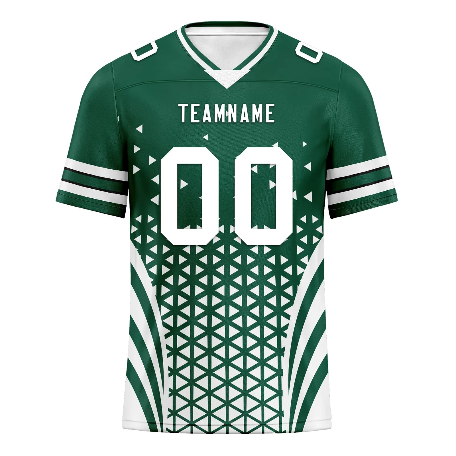 Custom Green White New York Personalized Authentic Football Jersey FBJ02-D023033-28