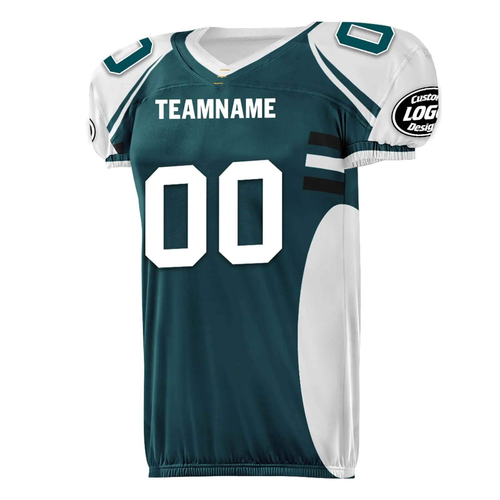 Custom Green White Pennsylvania High-Performance American Football Jersey FBJ06-D023001-23