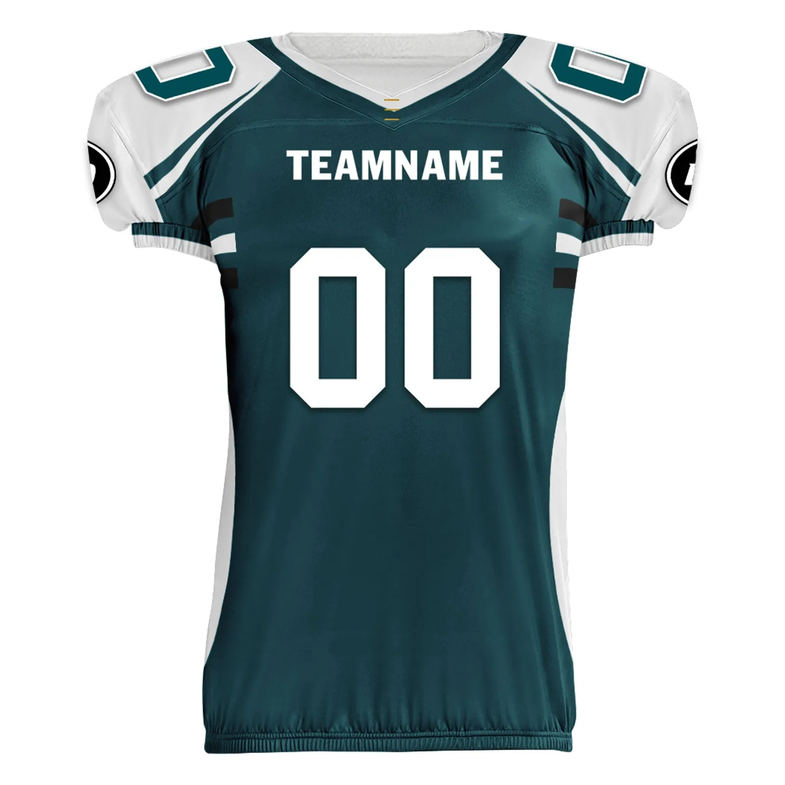 Custom Green White Pennsylvania High-Performance American Football Jersey FBJ06-D023001-23
