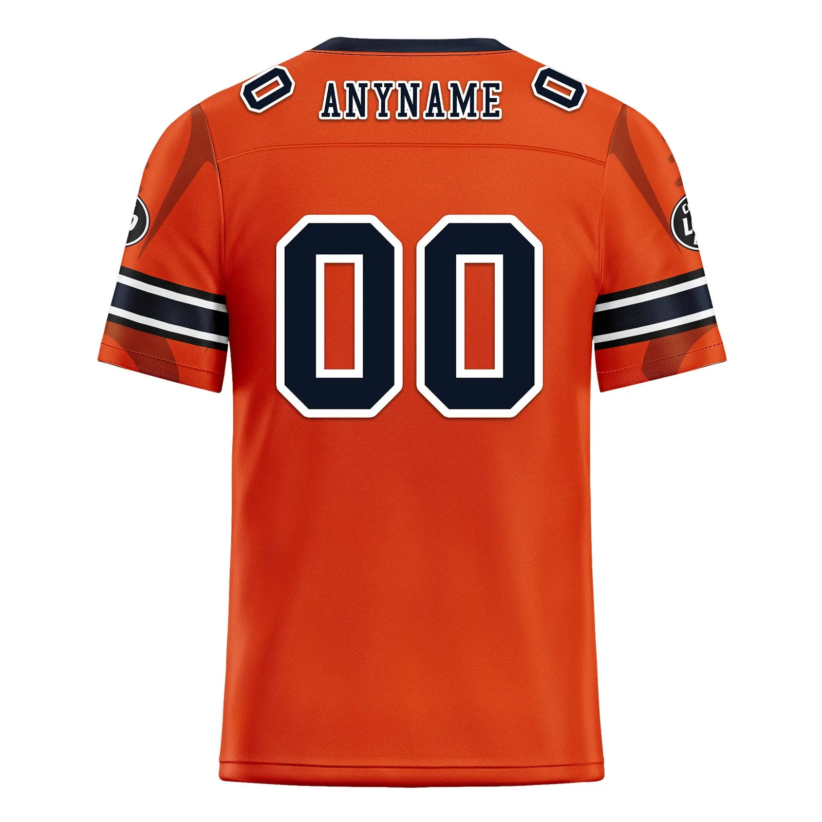 Custom Orange Chicago Personalized Authentic Football Jersey FBJ02-D025033-7