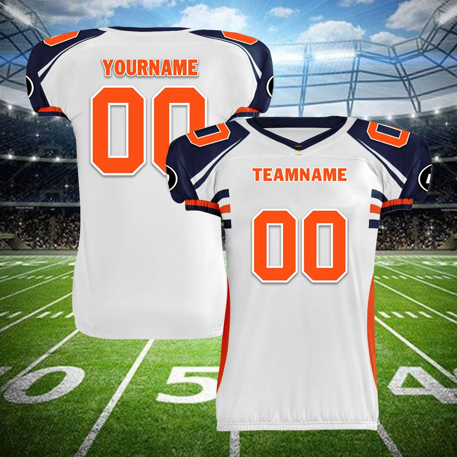 Custom Orange White Colorado High-Performance American Football Jersey FBJ06-D023001-10