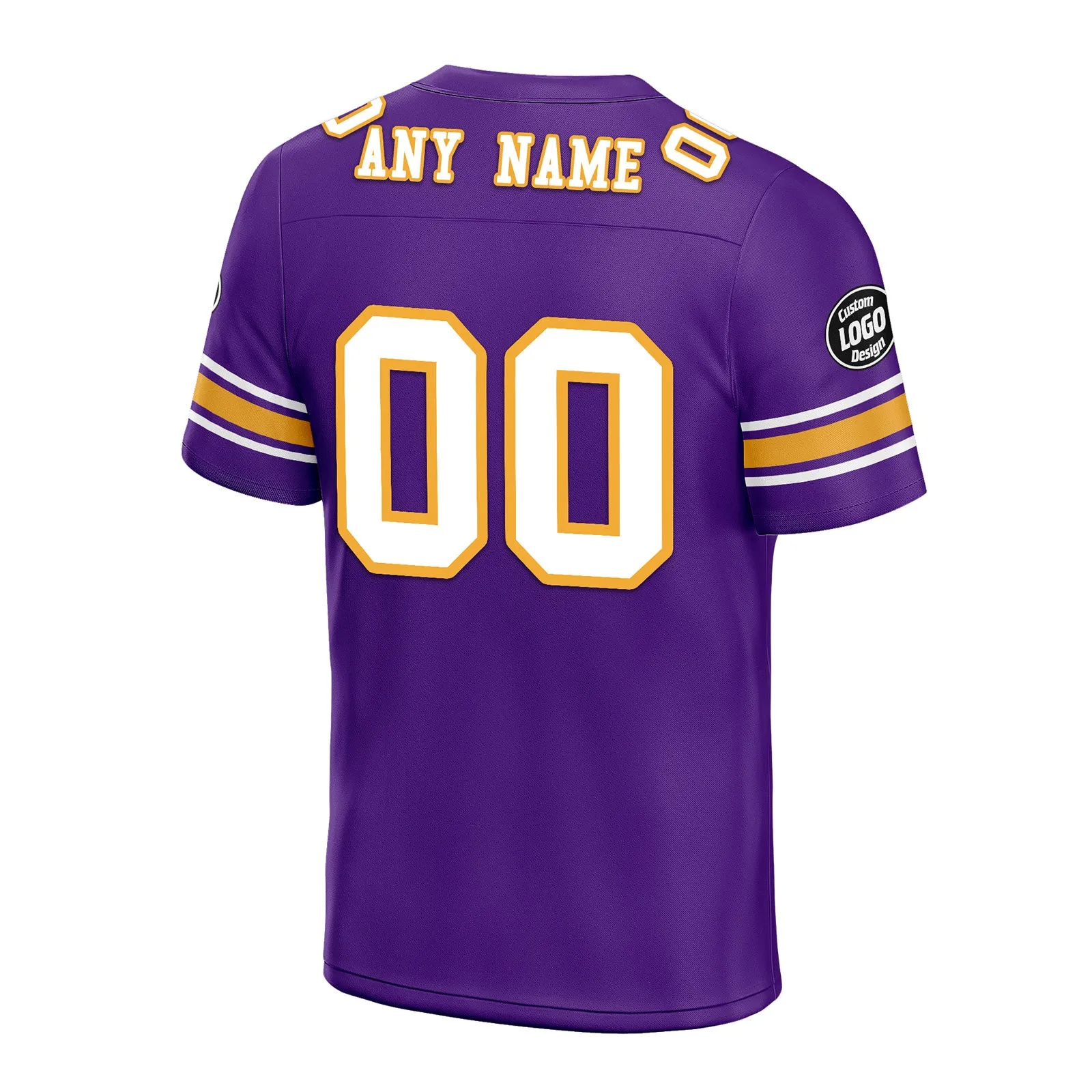 Custom Purple Baltimore Personalized Authentic Football Jersey FBJ02-D020256-32