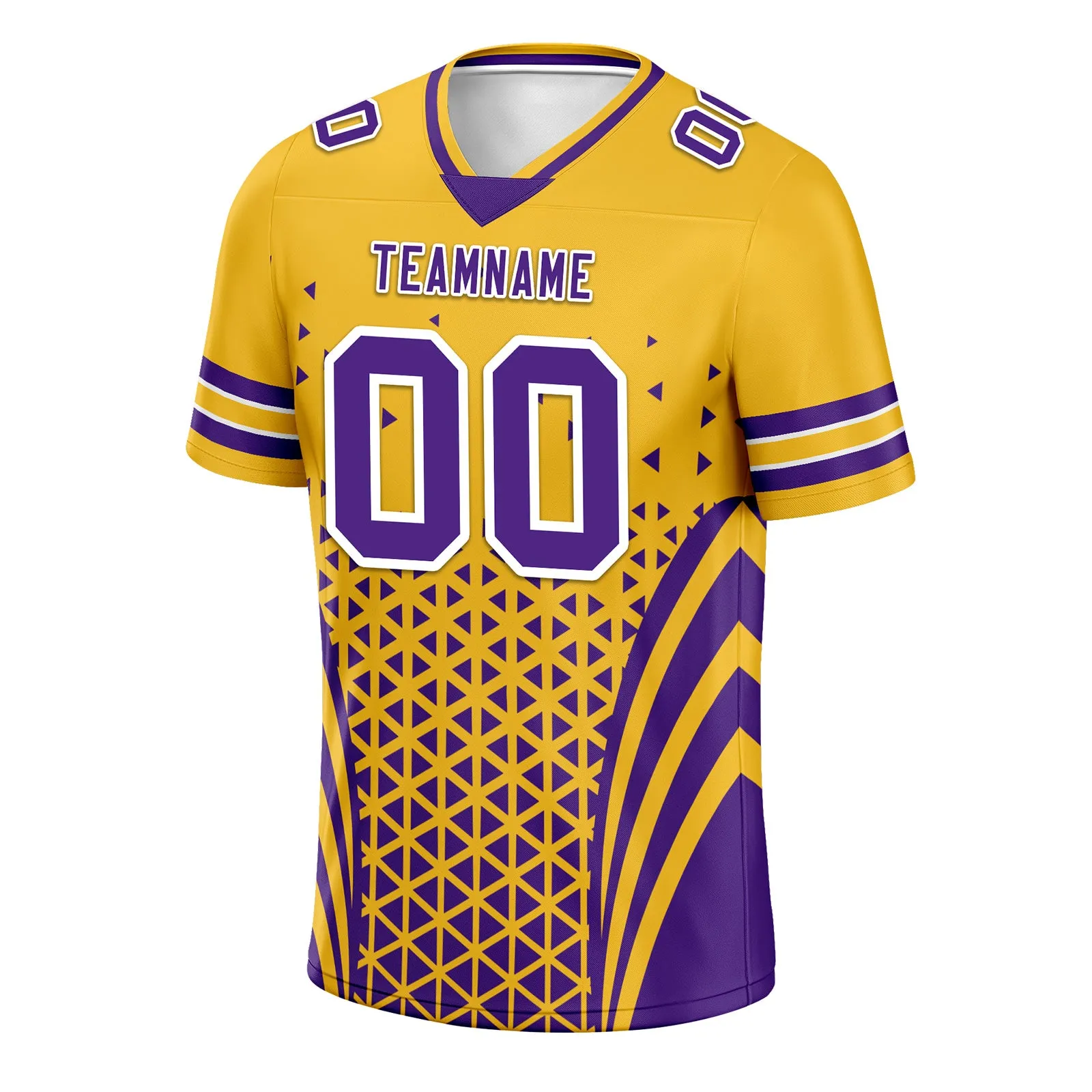Custom Purple White Minnesota Personalized Authentic Football Jersey FBJ02-D023033-17