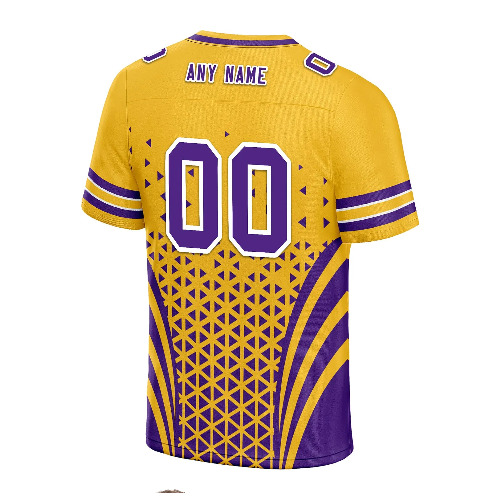 Custom Purple White Minnesota Personalized Authentic Football Jersey FBJ02-D023033-17