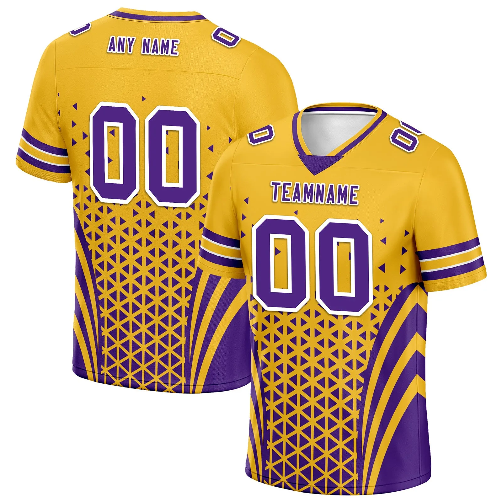 Custom Purple White Minnesota Personalized Authentic Football Jersey FBJ02-D023033-17