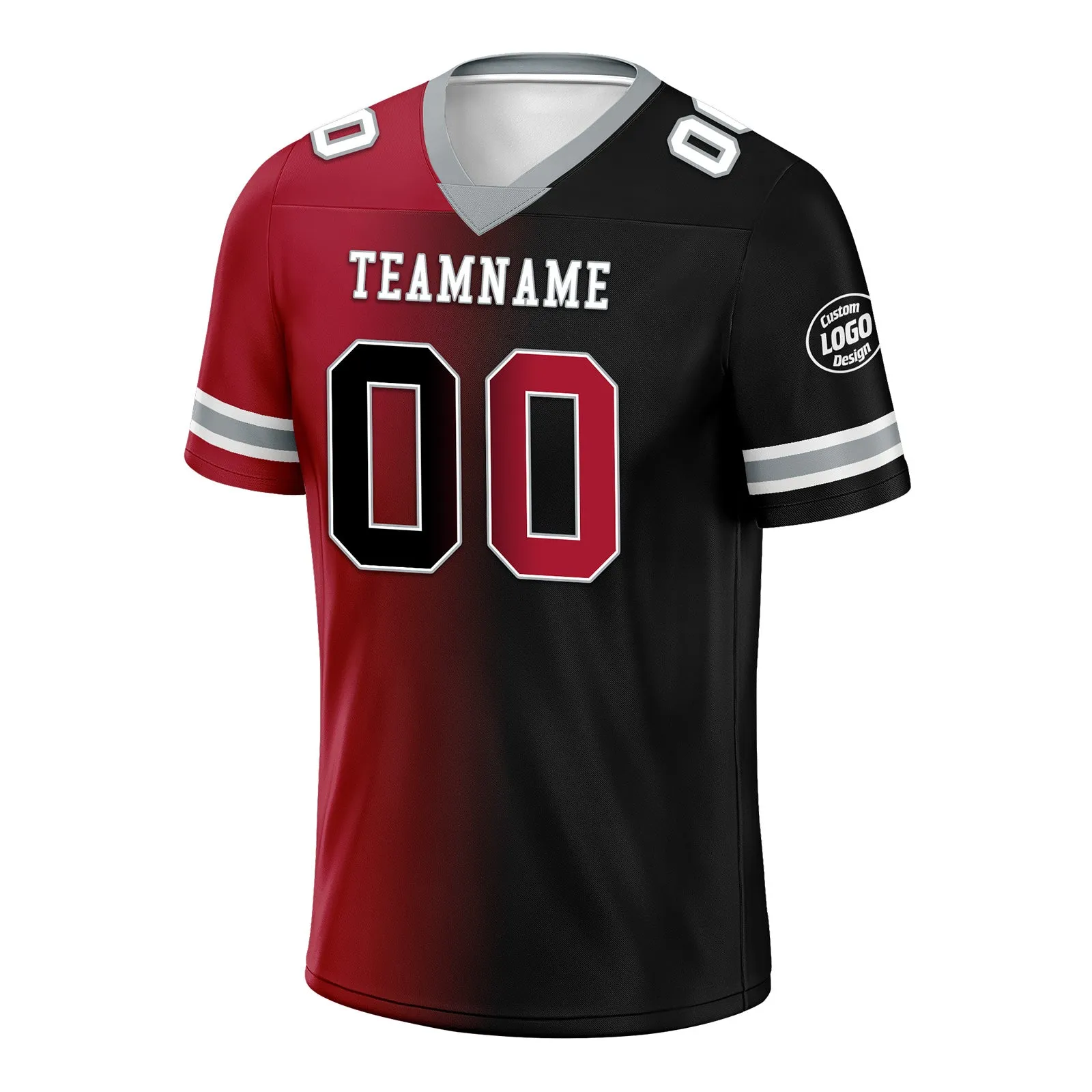 Custom Red Black Georgia Personalized Authentic Football Jersey FBJ02-D028017-2
