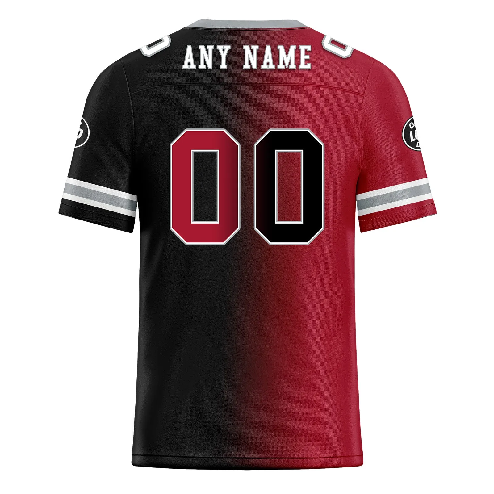 Custom Red Black Georgia Personalized Authentic Football Jersey FBJ02-D028017-2