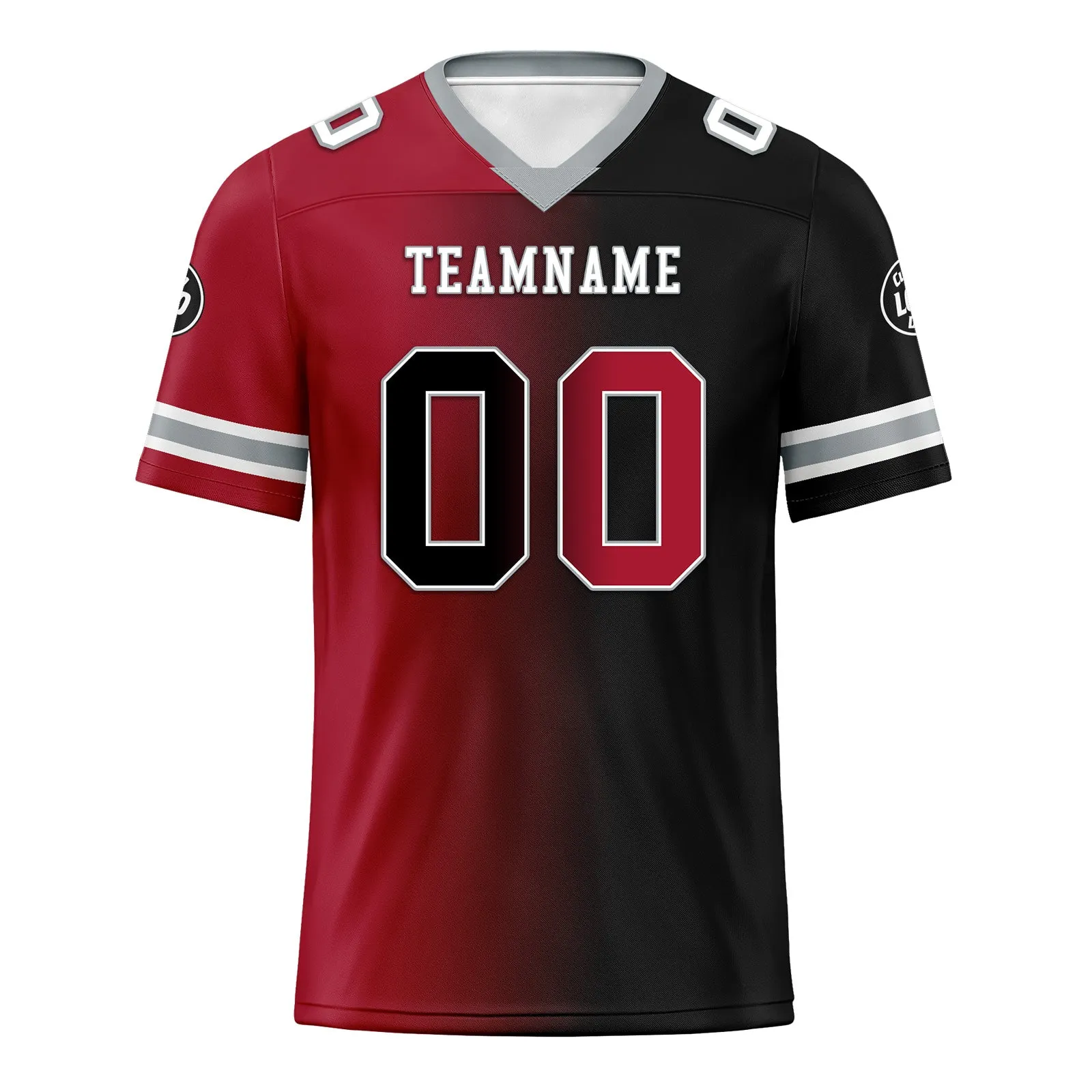 Custom Red Black Georgia Personalized Authentic Football Jersey FBJ02-D028017-2