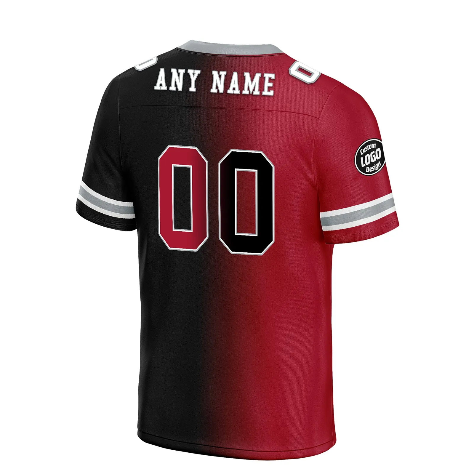 Custom Red Black Georgia Personalized Authentic Football Jersey FBJ02-D028017-2