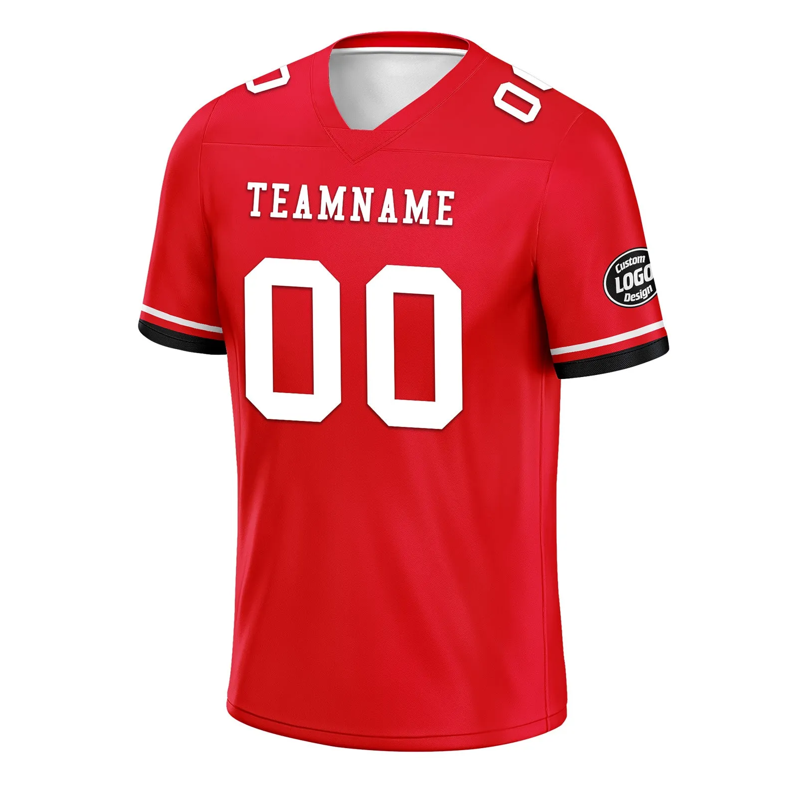 Custom Red Houston Personalized Authentic Football Jersey FBJ02-D020263-12
