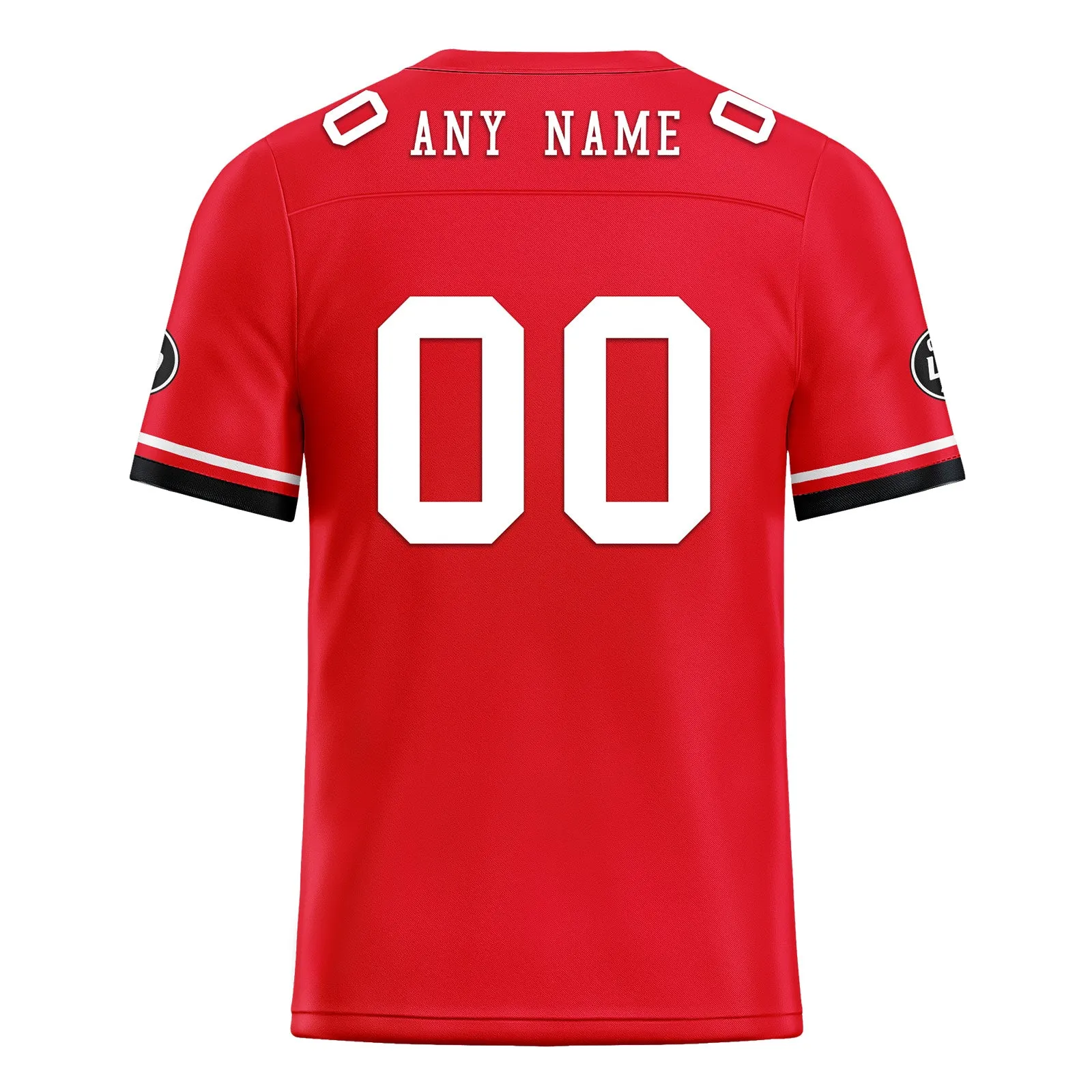 Custom Red Houston Personalized Authentic Football Jersey FBJ02-D020263-12
