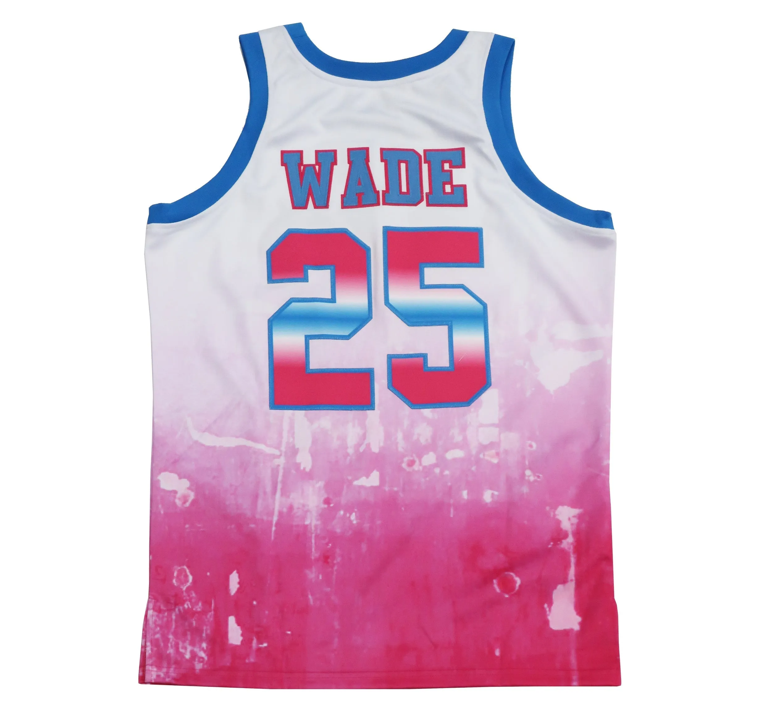 DWAYNE WADE HIGH SCHOOL PINK/WHITE BASKETBALL JERSEY HGA074-BBJ-27