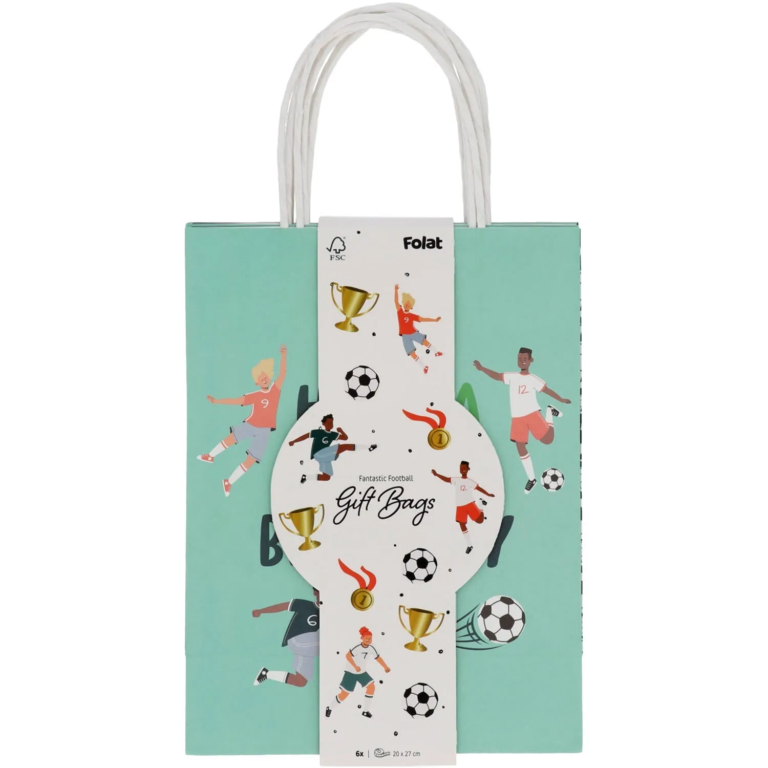 Fantastic Football - 20 x 27 cm - 6 pieces