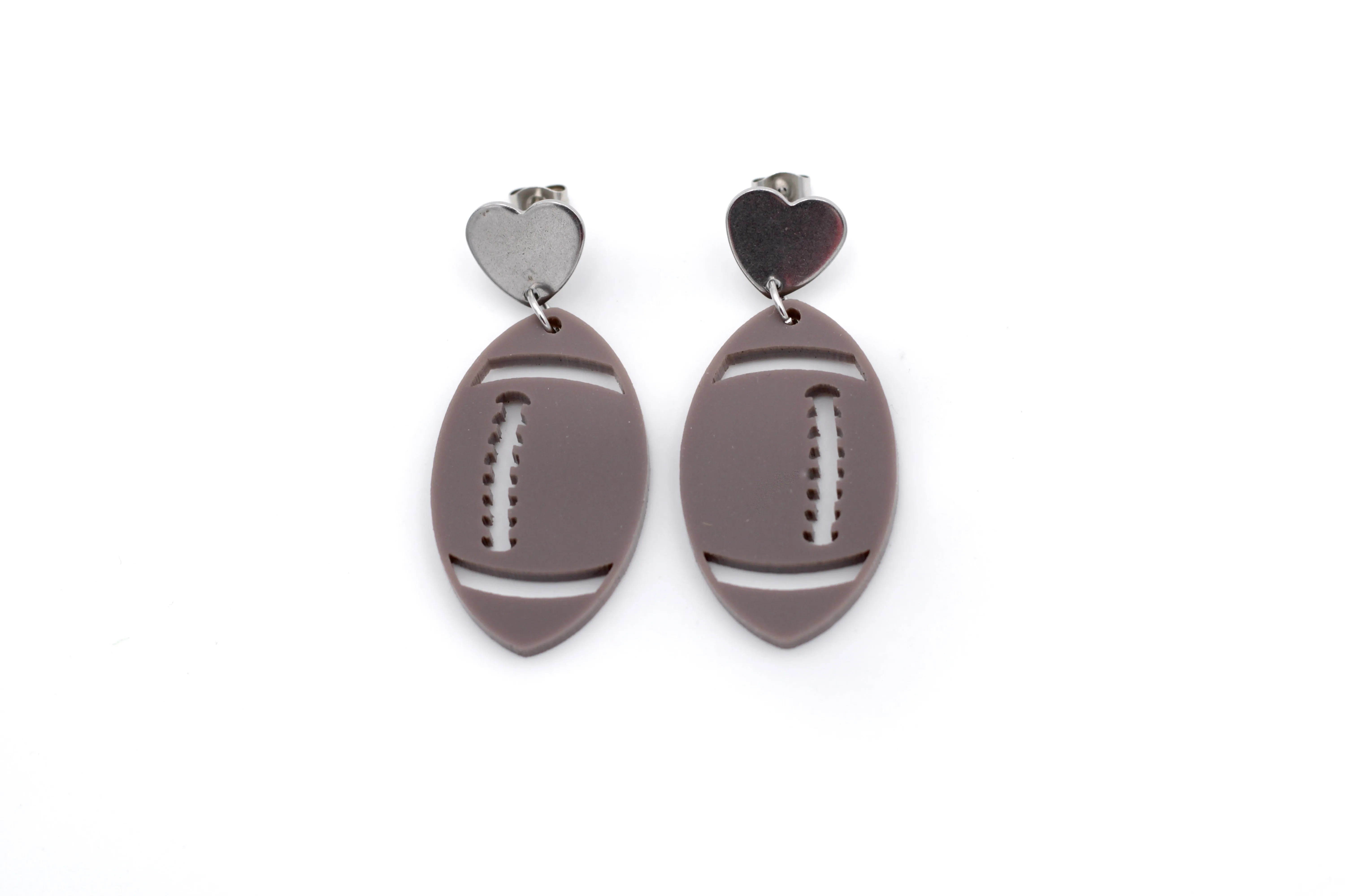 Football Dangle Earrings