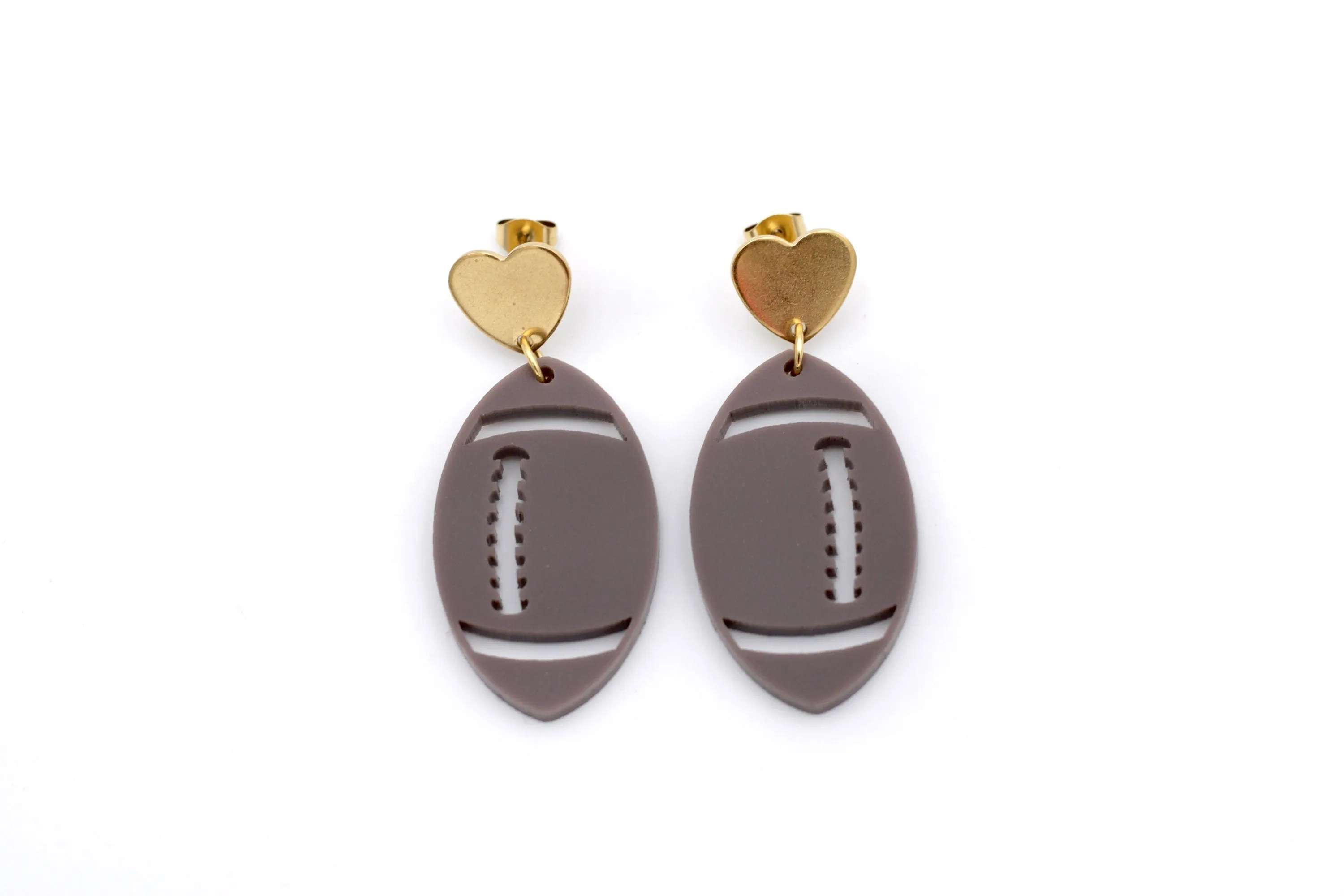 Football Dangle Earrings