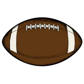 Football Die Cut Paper Placemats Pack Of 12