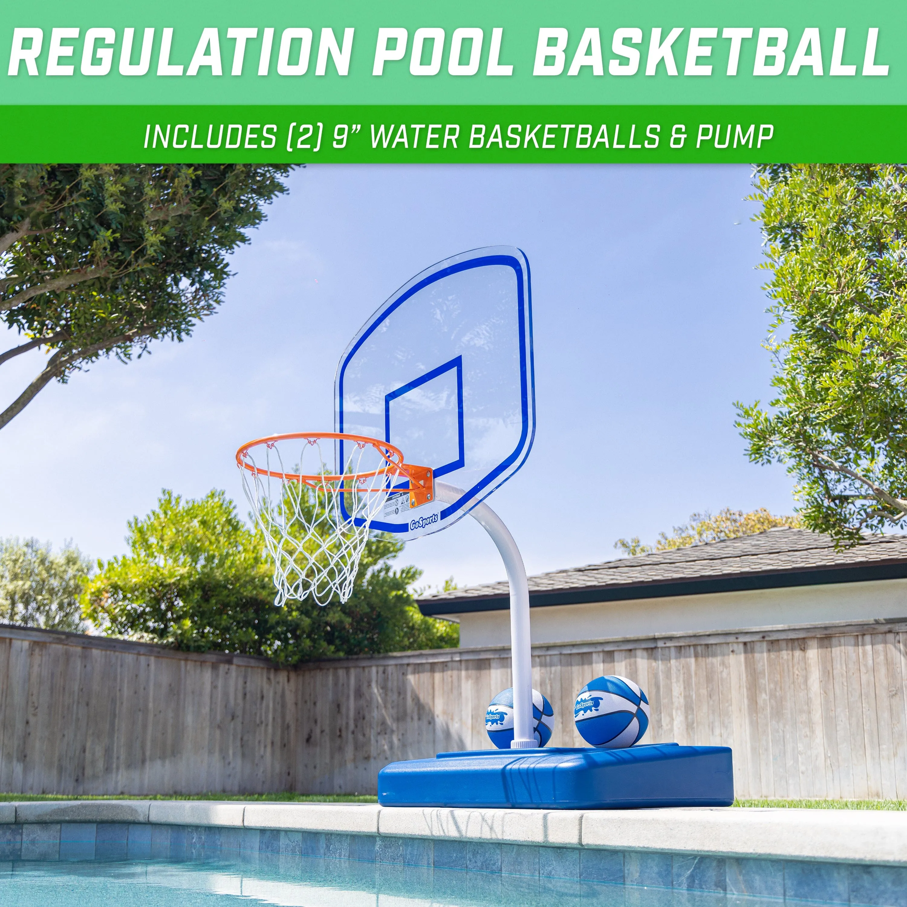 GoSports Premium Acrylic Backboard Splash Hoop ELITE