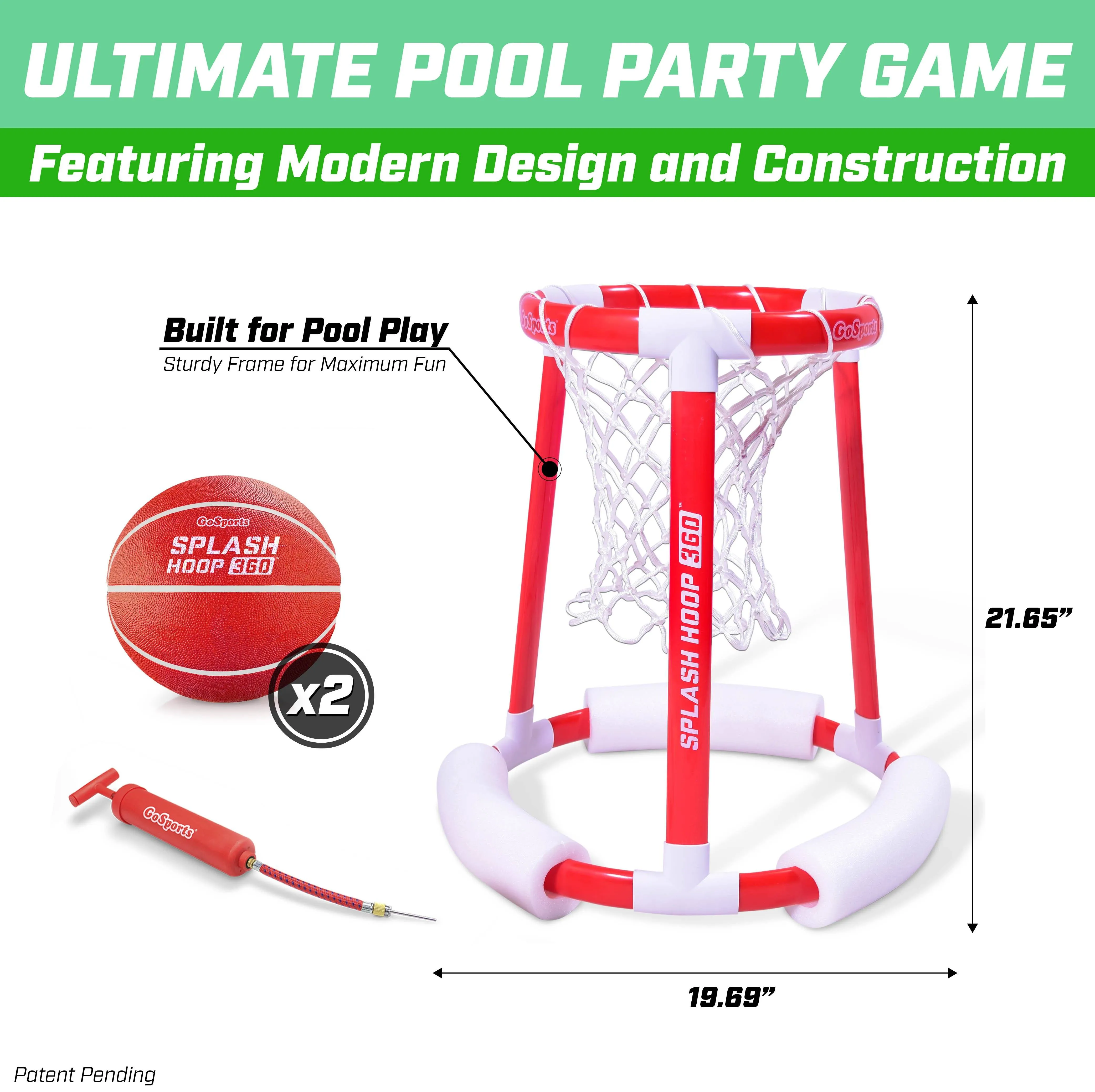 GoSports Splash Hoop 360 Floating Pool Basketball Game