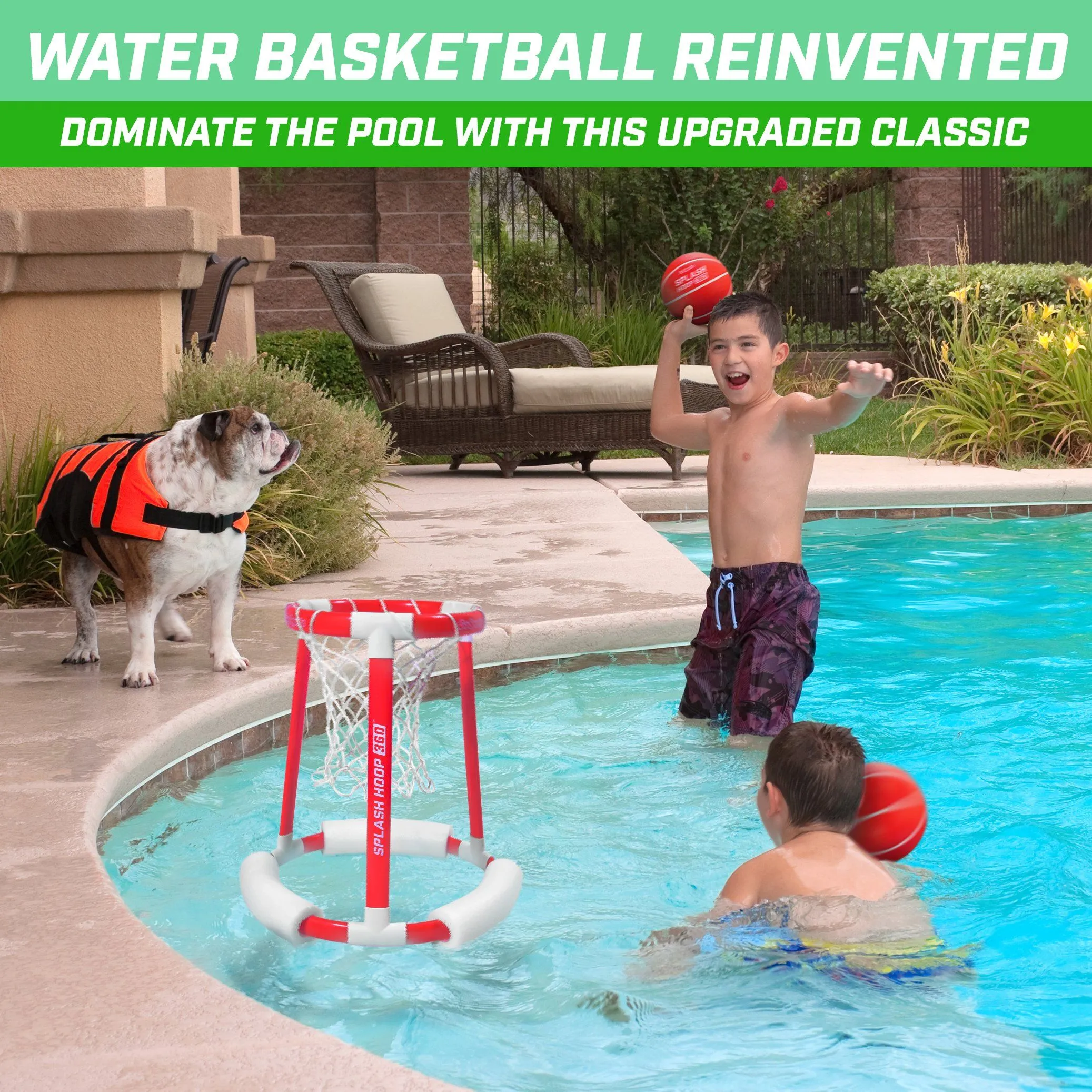 GoSports Splash Hoop 360 Floating Pool Basketball Game
