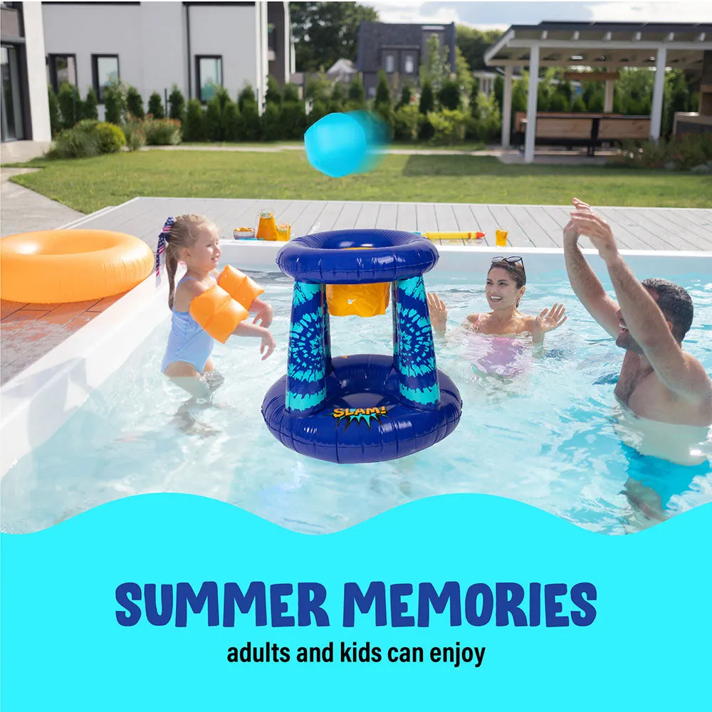 Inflatable Pool Game Combo - Volleyball & Basketball