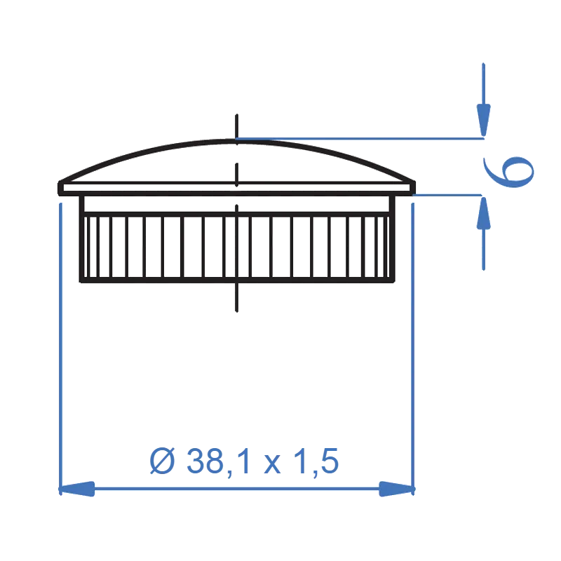 Inox® Round End Cap